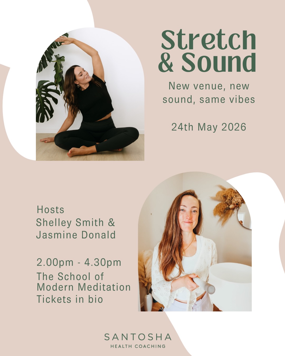 Winter is coming so it’s time to slow down 🍂
Before the dark evenings set in, give yourself an afternoon of slow yoga, deep sound healing, and genuine stillness.
Stretch & Sound is back at The School of Modern Meditation on 24th May with @jasminestarla.nz on the singing bowls and a closing botantical spritz from @drinkanthea 🥂.
Limited earlybird tickets live now.
📆 24th May | 2-4.30pm | @wearesomm_
#stretchandsound #aucklandwellness #soundbath #yogaauckland #aucklandevents