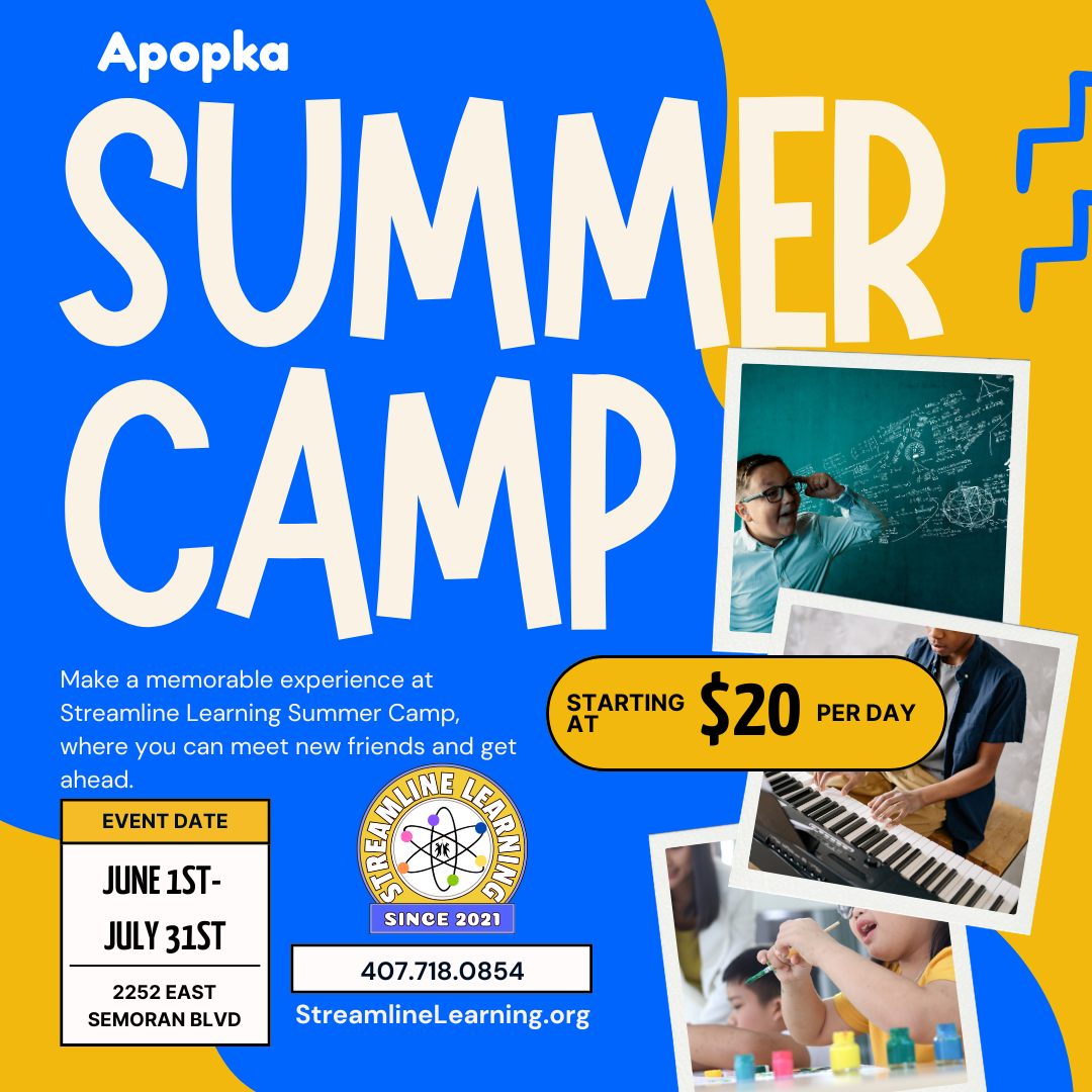 POV: Your kid comes home from camp smarter, more confident… and still full of energy 😄⚡
This summer, skip the boredom and give them something that actually sticks —
🚀 Hands-on STEM
🎨 Creativity that pops
🗣️ Confidence + communication skills
🏆 Team challenges they’ll LOVE
Because “just keeping them busy” isn’t the goal… building their future is 💯
📍 Apopka area
👦👧 Ages 6–14
🔥 Spots are filling up QUICK
Register at StreamlineLearning.org
Tag a parent who needs this 👇
#SummerCampMagic #StreamlineLearning #SmartKidsClub #ConfidentKids #FutureReady #OrlandoFamilies #ApopkaFL #ApopkaLife #ApopkaParents #CentralFLKids #OrlandoMoms #FloridaKids #KidsActivitiesFL #SummerInFlorida #ApopkaEvents #OrangeCountyFL #LearnAndPlay #LevelUpSummer