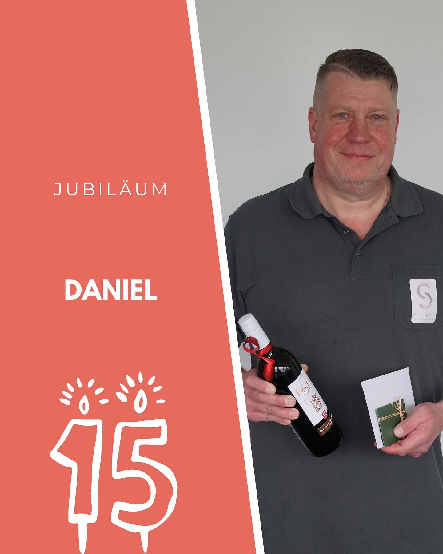 15 JAHRE ENGAGEMENT ✨
Seit 15 Jahren bereichert Daniel das Team der W. Siegrist AG mit unermüdlichem Einsatz und einer ruhigen, verlässlichen Art, auf die wir uns jederzeit verlassen können. Herzliche Gratulation und Danke für deine Treue, deine Arbeit und all die Momente, in denen du das Team mit deiner Gelassenheit stärkst. Wir schätzen dich sehr und freuen uns auf viele weitere gemeinsame Jahre! 🎉
For 15 years, Daniel has enriched the W. Siegrist AG team with tireless dedication and a calm, reliable manner we can always count on. Warm congratulations, and thank you for your loyalty, your hard work, and all the moments in which you strengthen the team with your composure. We truly appreciate you and look forward to many more years together! 🎉
#wsiegristag #15jahre #engagement #treue #glückwunsch