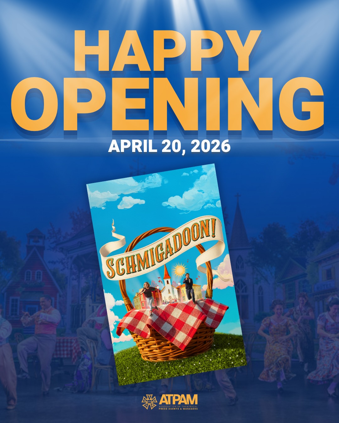 The only way out is true love. The only way in was months of hard work from our ATPAM press agents and managers. @Schmigadoon! is open! β¨