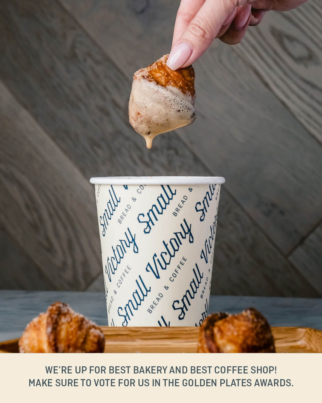We’re up for Best Bakery and Best Coffee Shop, and we’d love your support!
If you’ve enjoyed Small Victory, please vote for us before April 26th.
@georgiastraightfood