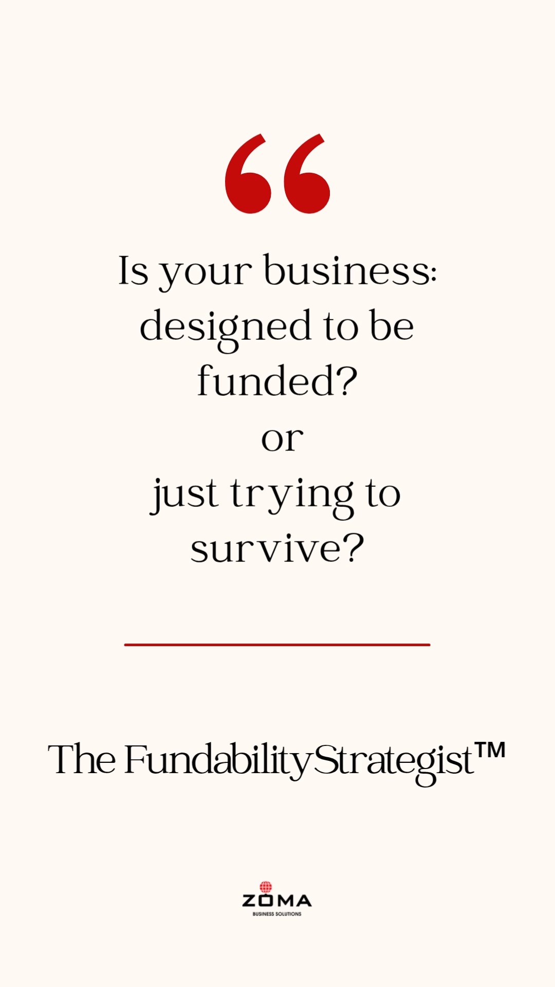 You’re getting attention…
So why aren’t you getting funded?
Because here's the thing:
🪙 Attention is not the problem.
🪙 Fundability is.
So you can be:
• visible
• consistent
• showing up every day
…and still hear:
😐“not yet”
That's because the real question isn’t:
“Are people seeing you?”
It’s:
🤔 “Can your business be trusted… repeatedly?”
That’s the gap.
The Fundability Gap™
💾 Save this:
“Visibility gets attention.
But fundability gets decisions.”
👇🏾 Be honest:
Are you being seen…
or actually being "chosen"?
📖 New article drops tomorrow:
“Why You’re Getting Attention-but Still Not Getting Funded”
Link In Bio
📩 DM FUNDABLE if you’re ready to fix it
Because we’re not here to go "viral".
💰 We’re here to get funded.
#fundability #womeninbusiness #businessstrategy #entrepreneurship