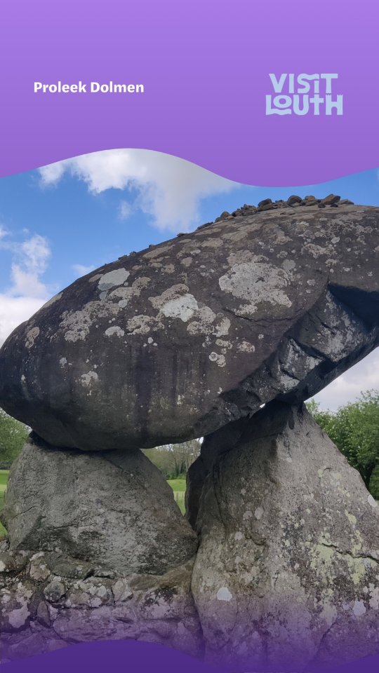 The magnificent Proleek Portal Tomb is one of Ireland’s finest dolmens 🌿
Rising about 3 metres high and crowned by a massive capstone weighing around 35 tons, this ancient monument is often known as the Giant’s Load. Legend says it was carried to Ireland by a Scottish giant named Parrah Boug McShagean, who is believed to be buried nearby.
👀 And here’s a challenge: can you toss a pebble onto the capstone and make a wish? ✨
A Bronze Age wedge tomb can also be found close by, adding even more mystery to this fascinating historic site.
Find out more on visitlouth
#VisitLouth #KeepDiscovering #IrelandsAncientEast #ProleekDolmen #AncientIreland