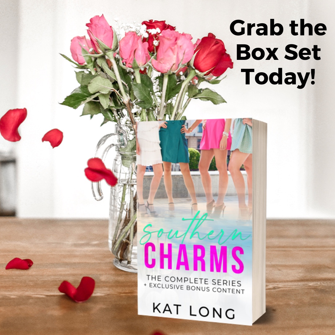 Read all 3 Southern Charms books plus a new fun novella!
📚Read the Southern Charms Series Box Set: https://geni.us/southerncharms
Had To Make You Mine
I lost my music and walked away. He’s starting over and my new boss. I shouldn’t want him, but our chemistry is undeniable. Is this another office fling destined to fail, or are some things worth fighting for?
By Your Side
Tattooed, jacked, and my new roommate. That’s Officer Mark Hansen. I don’t have time for a relationship, but when I walk in on him half-naked, all bets are off. We agreed on a temporary fling, but what if temporary is meant to last forever?
One Little Victory
One night is all it took for Simon Kelly to crash into my world and everything to fall apart. A compromising picture appears in the tabloids, and now our reputations are on the line. We’ll pretend to date, then go our separate ways.
What could possibly go wrong?
Frost My Cupcake
Marrying Edward was my happily ever after, and finding out we were pregnant was icing on the cake.
Suddenly, the kitchen isn't the only thing heating up, and I'm craving more than sweets from our bakery.
Can we cool it off enough to bake something or will my bun be the only thing in the oven?
#katlongauthor #contemporaryromance #officeromance #southerncharmsseries