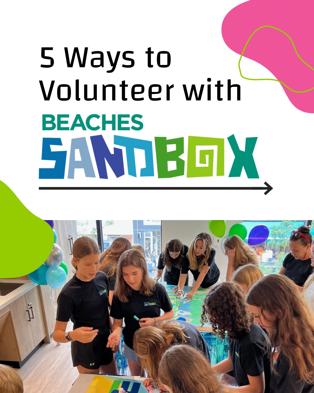 Happy Volunteer Appreciation Week 💚
A space like this doesn’t exist without the people who choose to show up and give back. Our volunteers help shape Beaches Sandbox in ways that truly matter.
Don’t see an opportunity? Reach out, we’re always open to creating one with you.
⛱️ Apply through the link in our bio or email volunteer@beachessandbox.com to get involved!
