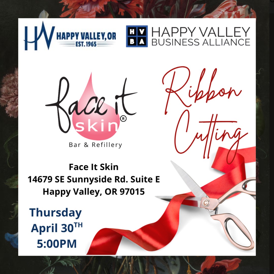 **HAPPY VALLEY — THIS IS NOT YOUR TYPICAL GRAND OPENING**
We’re officially opening the doors to **Face It Skin Bar & Refillery**—and this is something Happy Valley has never seen before.
This is a store with skincare, makeup and feel good gifts with 5 treatment rooms! A collective of in-house beauty and wellness experts, all under one roof.
Not random services—intentional, results-driven, and built around real skin health.
**Meet your providers:**
Genelle (Face It Skin) – founder, advanced skincare + makeup rooted in real results
Emily (Face It Skin) – custom facials, lash lifts, brows, skin support
Courtney (EnVie Studio) – threading, lashes, beauty detailing
Stephanie (Haus of Noir) – HydraFacial + skin treatments
Nurse Hayley – injectables, wellness shots, collagen support & weight loss
What makes us different?
Everything works together. Skin, beauty, wellness—from the inside out and done right, in one space.
**JOIN US:**
📍 14679 SE Sunnyside Rd, Happy Valley
🗓 April 30th
⏰ 5:00 – 6:30 PM
**Event perks:**
• 20% off services booked that night
• Free cleanser + swag bags (while supplies last)
• Giveaways from local wellness partners @aspiretotalfitness @starcyclehappyvalley @jazzercise.hv.oc
@ttsblendsjuicery
@serene_self_sage
@tanonme
@shopgoodfamliving
• Live demos + meet your providers
* Sip, socialize, and experience what we’ve built.
If you care about your skin health, your results, and where you’re going—this is where you start.
#FaceItSkin #HappyValleyOregon #GrandOpening #happyvalleyoregon #CleanBeauty
