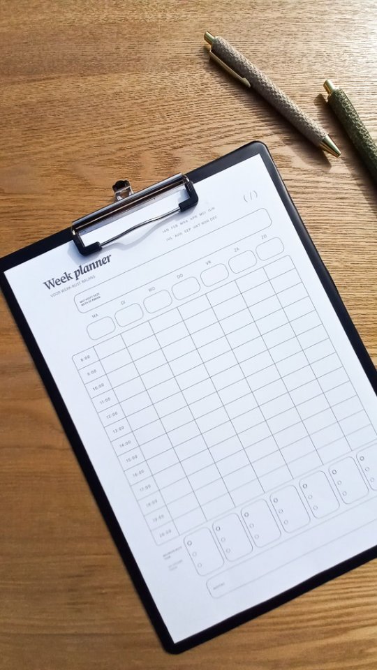 โ๏ธ Zo gebruik ik mijn planning
1. Het hoeft niet perfect
Mijn blokken geven richting, geen regels. Juist daardoor creรซer ik rust en voorkom ik dat ik te veel wil doen op een dag. Het is niet bedoeld als een strak schema.
2. Begin met een intentie
Wat is mijn focus deze week? Dat bepaalt hoe mijn dagen eruitzien.
3. Consistente pauzes
Ik plan mijn pauzes rond dezelfde tijden. Dat geeft voorspelbaarheid en balans.
4. Eerst rust, dan de rest
Voor mij werkt het om rustmomenten als eerste in te plannen. Na het eten is bijvoorbeeld een natuurlijk moment om even terug te schakelen.
5. Vergeet je afsluiting niet
Afronden is net zo belangrijk als starten. Even ontkoppelen helpt je stressniveau omlaag te brengen.
6. Eat the frog ๐ธ
Begin met de taak waar je het meest tegenop ziet. Dan is de rest van je dag meteen lichter.
7. Kies maximaal 3 to doโs
Meer = overwhelm. Minder = focus en voldoening.
8. Laat ruimte open
Niet alles hoeft vol gepland. Juist die open blokken geven flexibiliteit en ademruimte.
9. Werk met kleurcodes
Zo zie je in รฉรฉn oogopslag hoe jouw week verdeeld is.
โจ Deze block planner vind je op mijn website als je โm zelf wilt proberen!
Deze planner is gemaakt voor mensen die vooral in de ochtend en middag productief zijn ๐ค Daarom loopt het ontwerp tot 20:00 en ligt de focus op werk en structuur overdag.
#werkrustbalans #productiviteit #planner #zzp #structuur