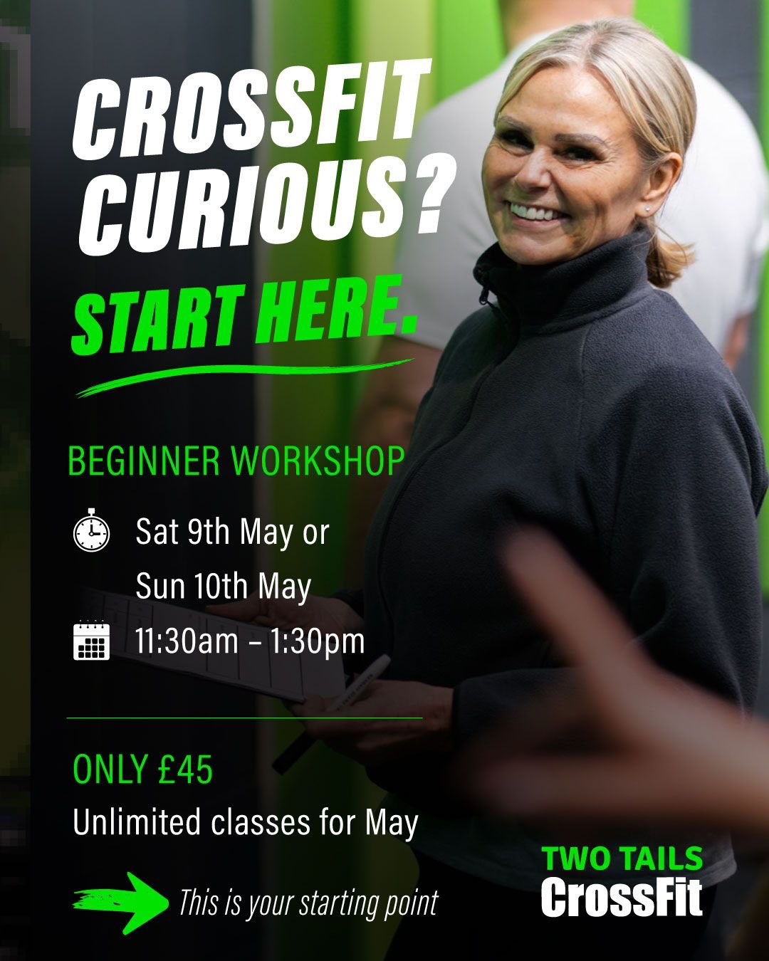 🟢 Most people think CrossFit is just another bootcamp…It’s not.
🟢 It’s coached.
🟢 It’s structured.
🟢 And it’s built around you — your level, your pace, your starting point.
🟢That’s exactly why we run our Beginner Workshop 👇
➡️ Learn the basics properly
➡️ Build confidence before jumping into classes
➡️ Train in a supportive, no-ego environment
🟢Then get unlimited classes for the rest of May to see the difference for yourself.
📅 Sat 9th May or Sun 10th May
⏰ 11:30am – 1:30pm
📍 Unit 3, Russell Gardens, Wickford, SS11 8BH
⚠️ Limited spaces
🟢 DM “START” or hit the link in bio to book your spot.