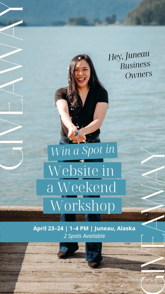 ⭐️GIVEAWAY⭐️ Hey Juneau business owners! I'm giving away 2 spots to my Website in a Weekend Workshop! April 23-24 1-4pm at The Huddle.
Could you edit a website template on your own, sure, but this workshop is so much more!
This is your chance to not only get your one-page website published but actually learn the skills to edit your website yourself so you don't have to rely on a website designer.
My goal is for you to leave with the knowledge and skills to keep building your website if you choose.
You will also have 30 days of email access with me after we launch, bye bye tech overwhelm 👋
And we publish your website just in time for the season, woo hoo!
💫How to enter:
1. Enter your email on my link in bio 'Website in A Weekend' thats it!
2. Want extra entires? (Optional)
+1 comment what kind of business you have
+1 tag a business buddy
+1 share to your story
Winners announced April 20 at 7PM
(Winners will be contacted by email)
Feel free to comment or DM any questions you may have, good luck!