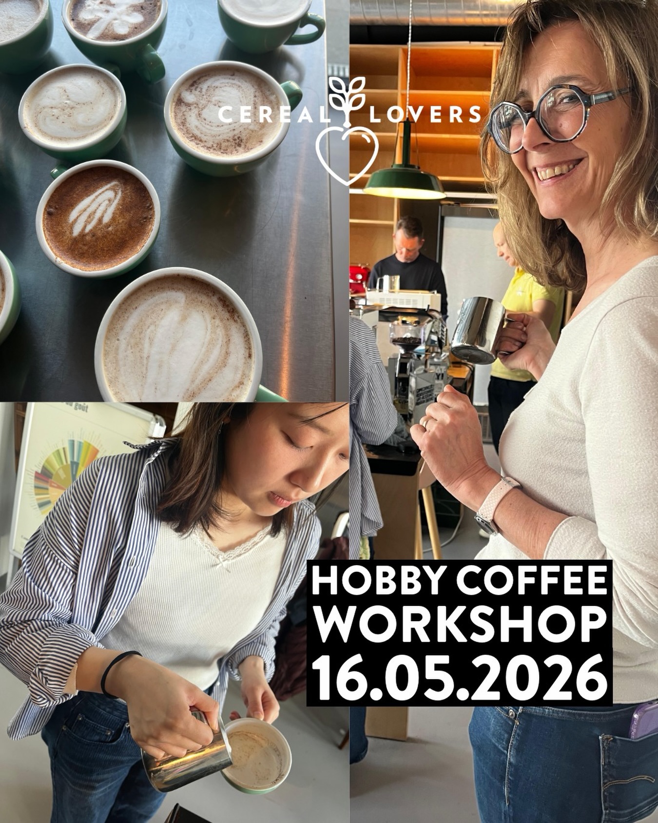 Le café est encore meilleur quand il vient avec un peu de mousse, quelques rires, et les bonnes personnes autour de la table.
Notre Hobby Coffee Workshop est pensé pour les amis, les familles, et tous les curieux qui ont envie de partager un bon moment autour du café. Au programme, lait soyeux, essais de latte art, et cette petite fierté très luxembourgeoise quand la tasse commence à avoir fière allure. Presque trop belle pour être bue. Presque.
Inscrivez vous directement en boutique et venez passer un moment chaleureux chez Cereal Lovers à Luxembourg.
➡️❤️ @lolo_lefevre1984
#CerealLovers #CoffeeLovers #AtelierCafe #WorkshopCoffee #LuxembourgWorkshops