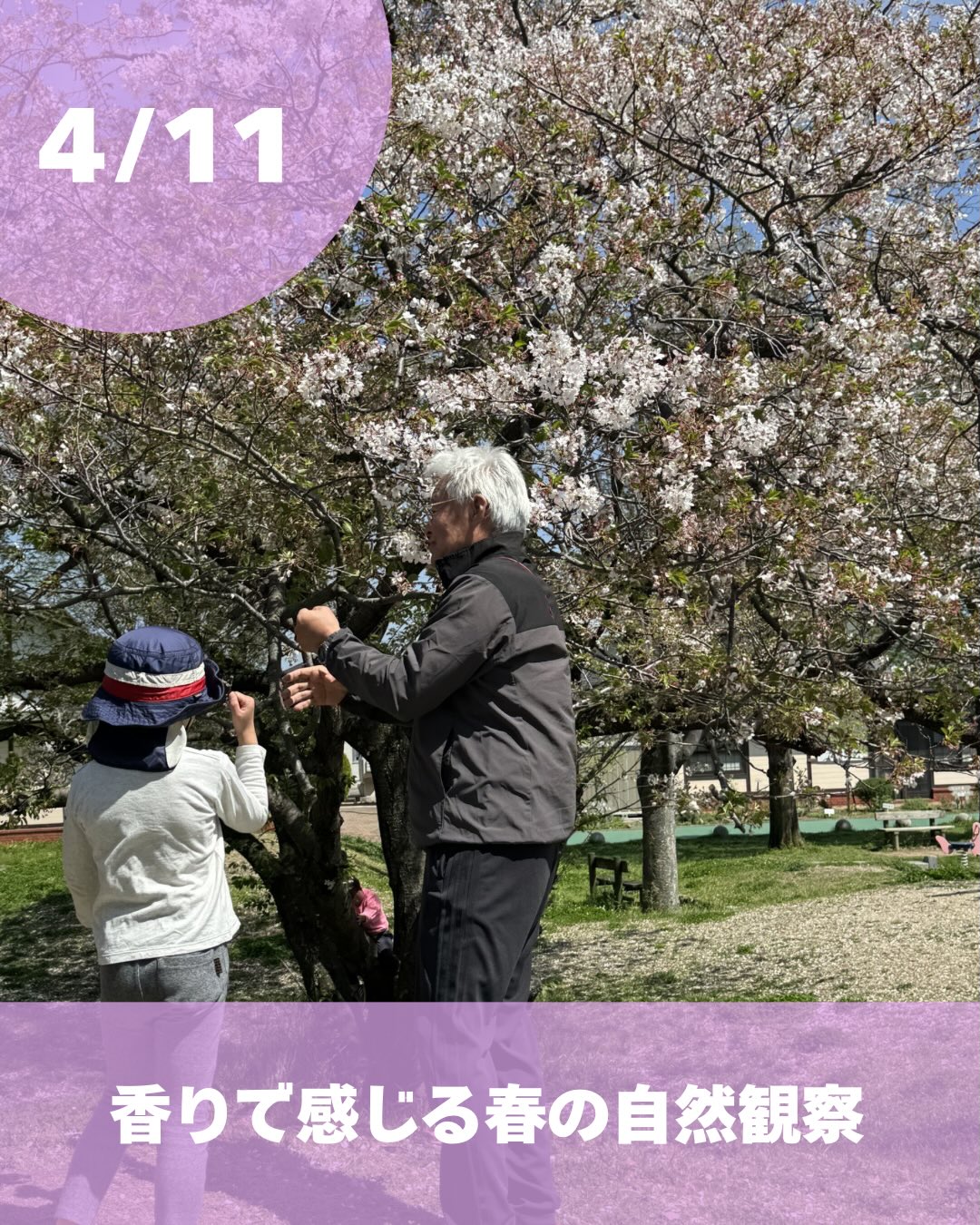 4月11日
香りで感じる春の自然観察☘️🌷
りっくるの隣にある公園で春の自然観察👀
松山市のエコリーダーの白石先生のお話を聞きながら、いろんな植物を目で見て触って匂いを嗅いで春を感じました☺️
最後はお花や葉っぱでオリジナルのしおり作りや、いい香りがするよもぎ団子を食べました🍡
春の陽気に包まれて素敵な時間になりました🎶
#りっくる #りっくる講座 #松山市