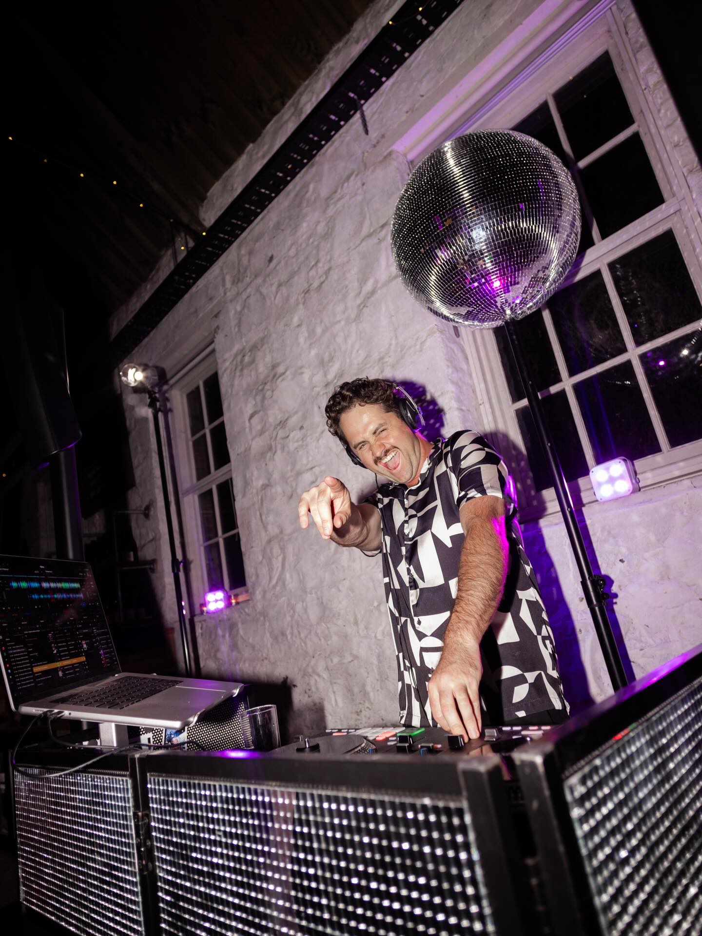 The cheesy grin you make when this seasons wrapping up and the job security is looking very tidy for the following one. Full dance floors 4eva 💃🪩🕺 @lovedupcreatives at @provenance_weddings