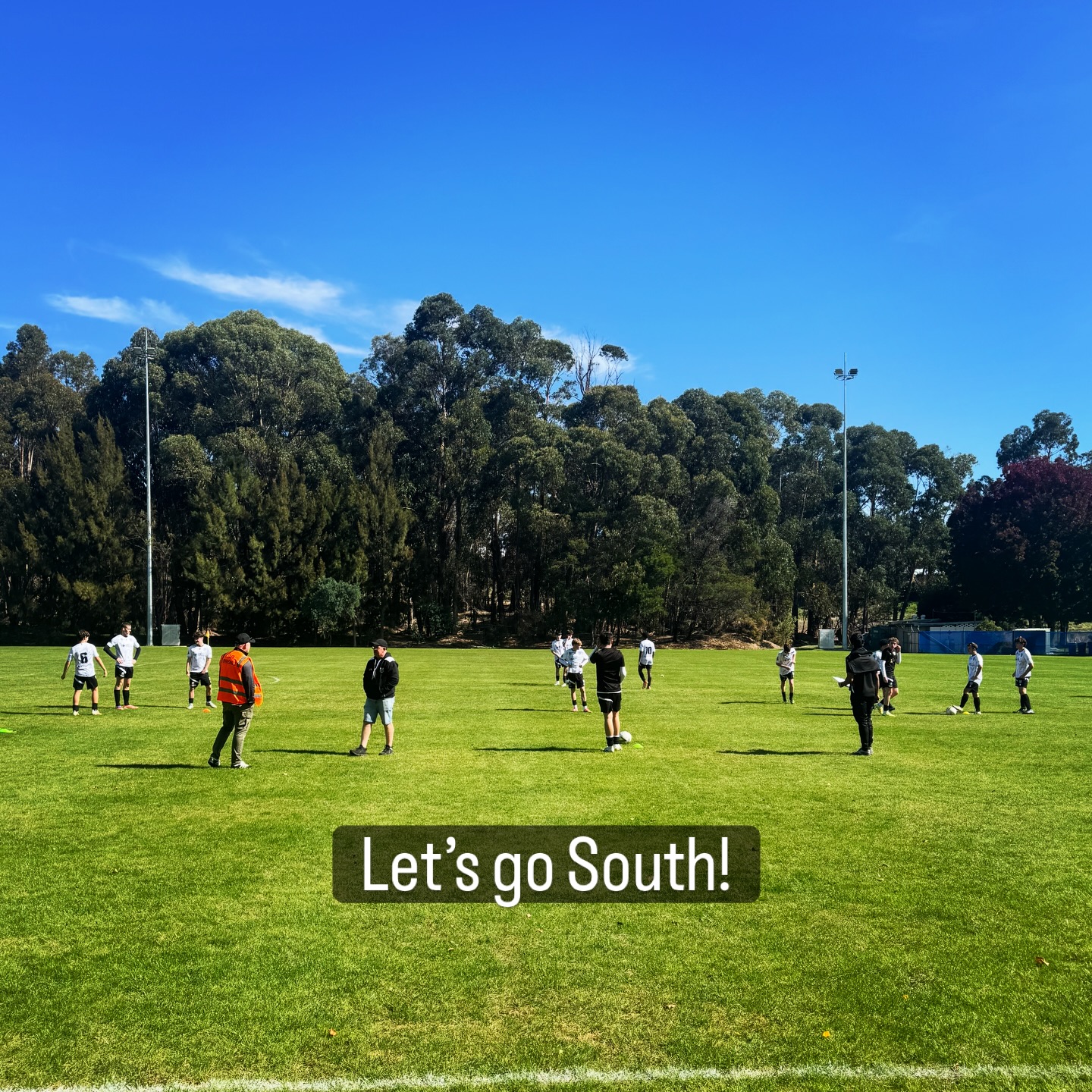 Zane getting a run with the U18s.
Let’s go South!
