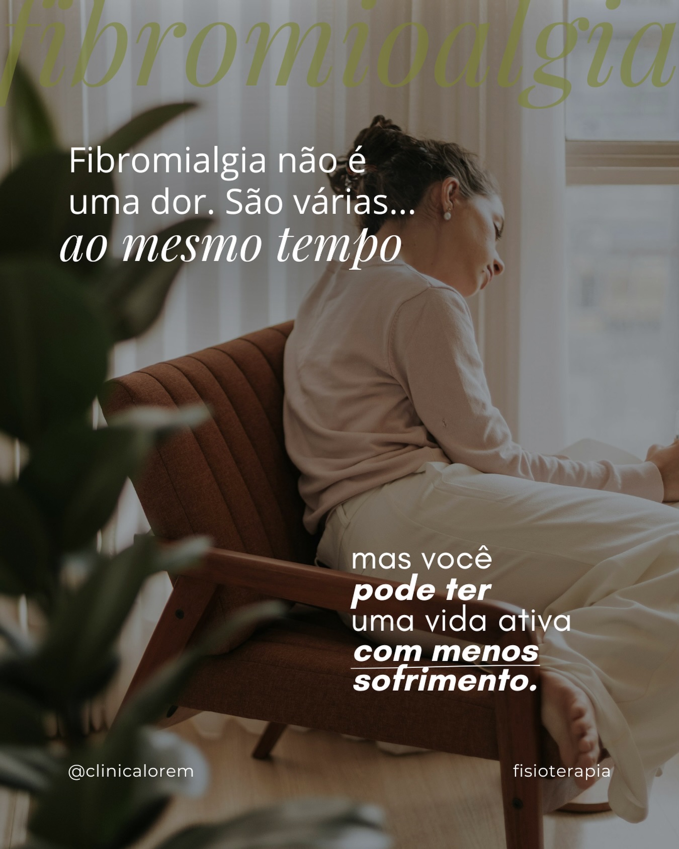Fibromialgia não precisa definir a sua rotina. 💚
Com o acompanhamento individualizado da Clínica Lorem, cada cuidado é pensado para a sua realidade, respeitando seus limites e valorizando seus avanços.
Através do movimento orientado, buscamos mais autonomia, funcionalidade e qualidade de vida para que você viva com mais leveza e menos sofrimento.
Você não precisa enfrentar isso sozinho(a). ✨
👇🏻Agende sua avaliação e descubra como a fisioterapia pode transformar sua rotina.
Clínica Lorem
📲(47) 99193.1511
📍Rua José Eugênio Muller, 1079 - Itajaí