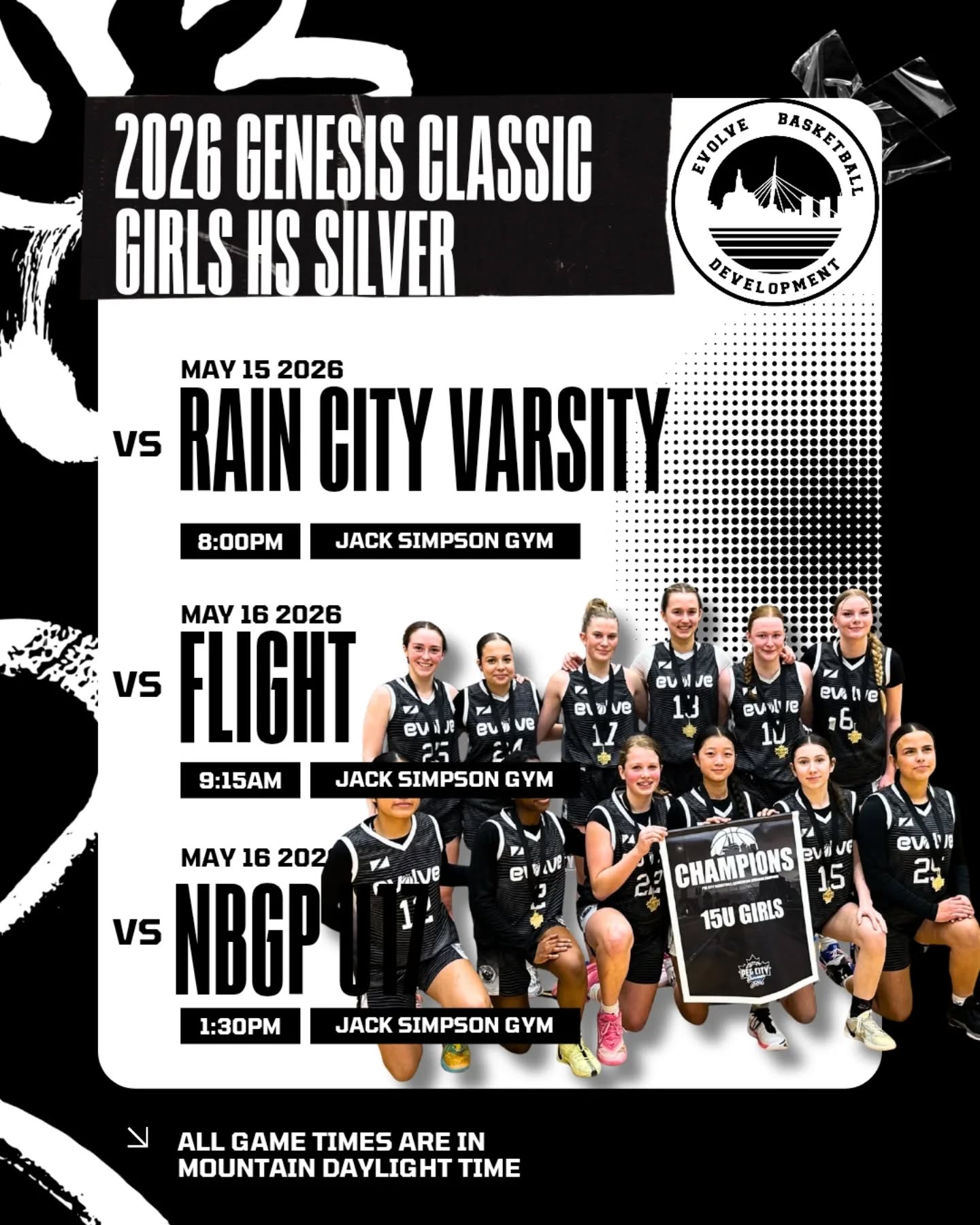 2010 Girls representing in the High School Silver division!
Genesis Classic 2026