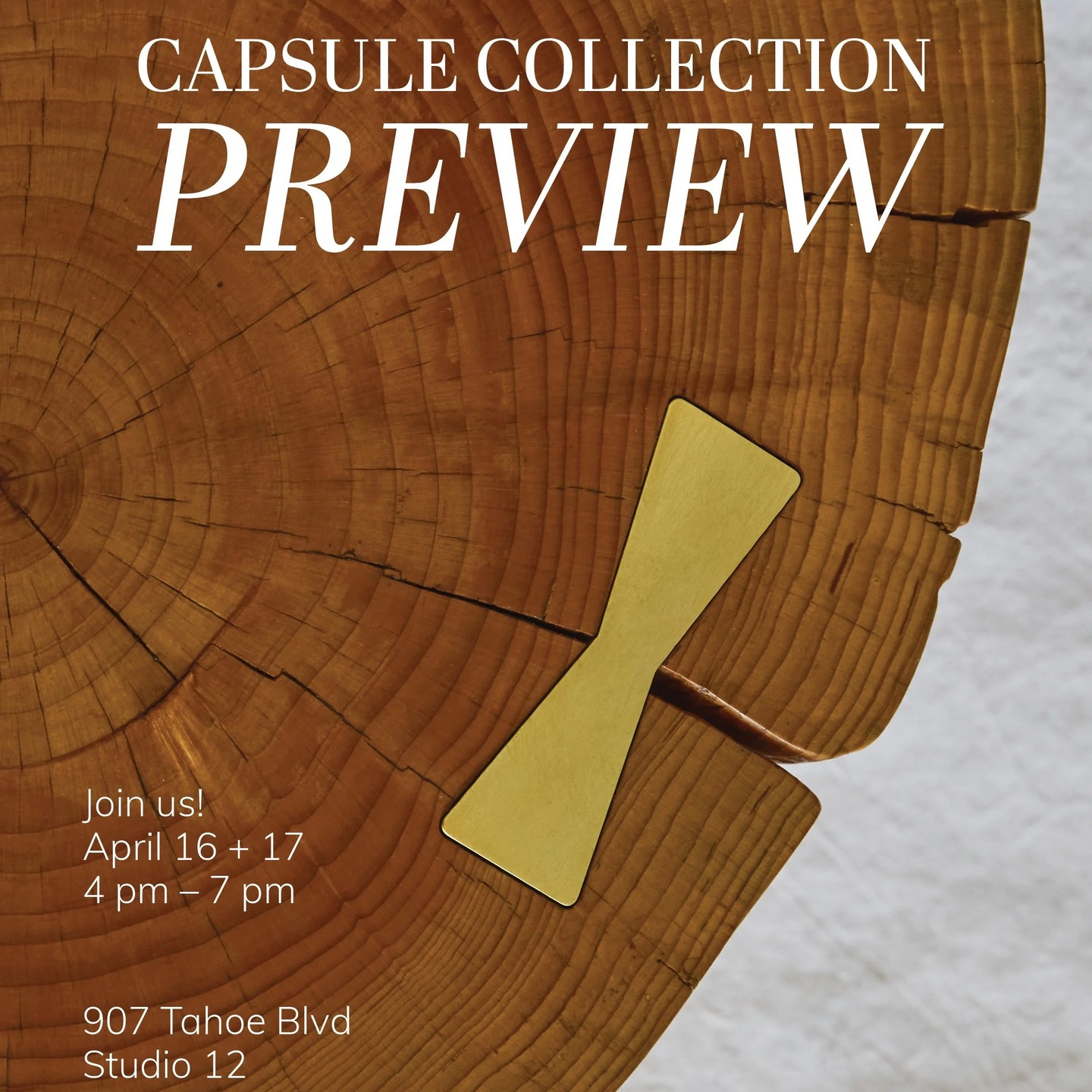 Join the @bridget_giroux_design team and myself to celebrate the collaboration of the Capsule collection of side and drink tables Thursday and Friday evening in Incline Village Lake Tahoe. 💖
