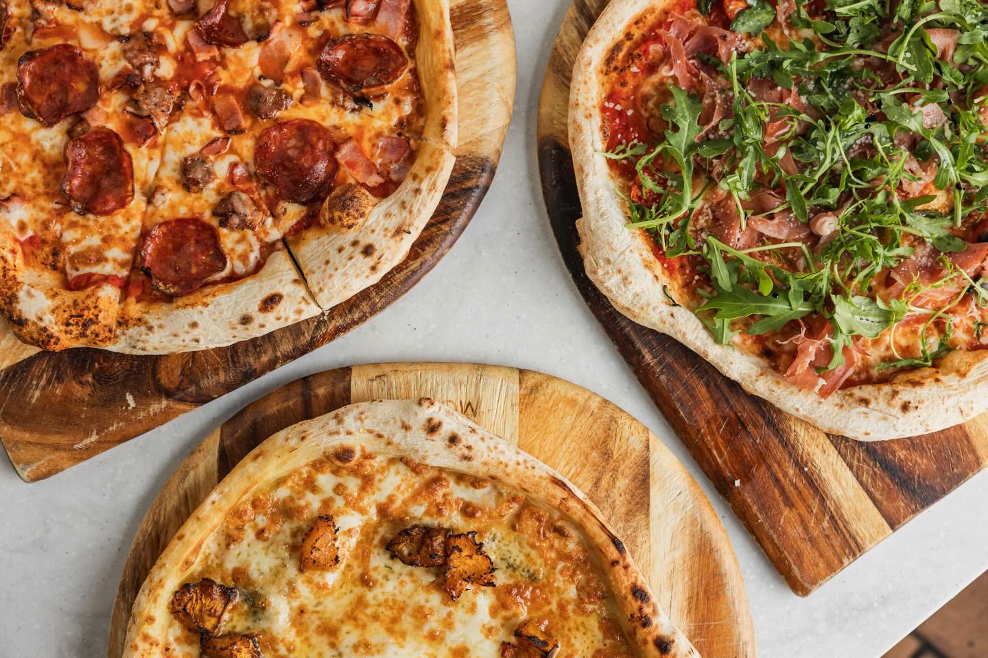 What’s better than one pizza? Three 🍕
Fresh, handmade, and made to share at New Farm Bistro.