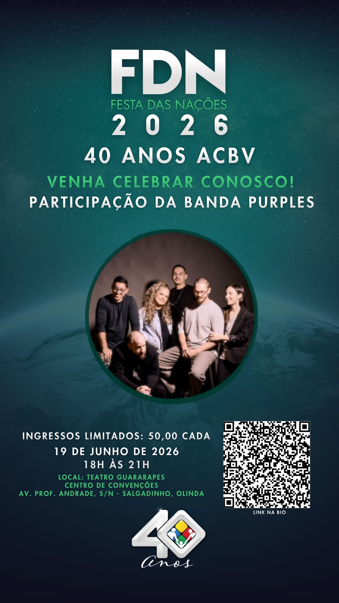 Os ensaios para a Festa das Nações – ACBV 40 Anos já começaram e nossos alunos estão muito entusiasmados!
Ainda dá tempo de participar: prorrogamos as inscrições até o dia 30 de abril. 🗓️ E, se você fez parte da nossa história — seja como ex-aluno, funcionário ou família que vibra com a nossa comunidade —, também está convidado a celebrar conosco!
Precisa de ingressos extras? Eles já estão disponíveis! Garanta os seus antes que acabem, pois as vagas são limitadas. Não fique de fora! ✨
Confira o link na nossa Bio ou consulte o ClassApp da escola.
#40anos #academiacrista
