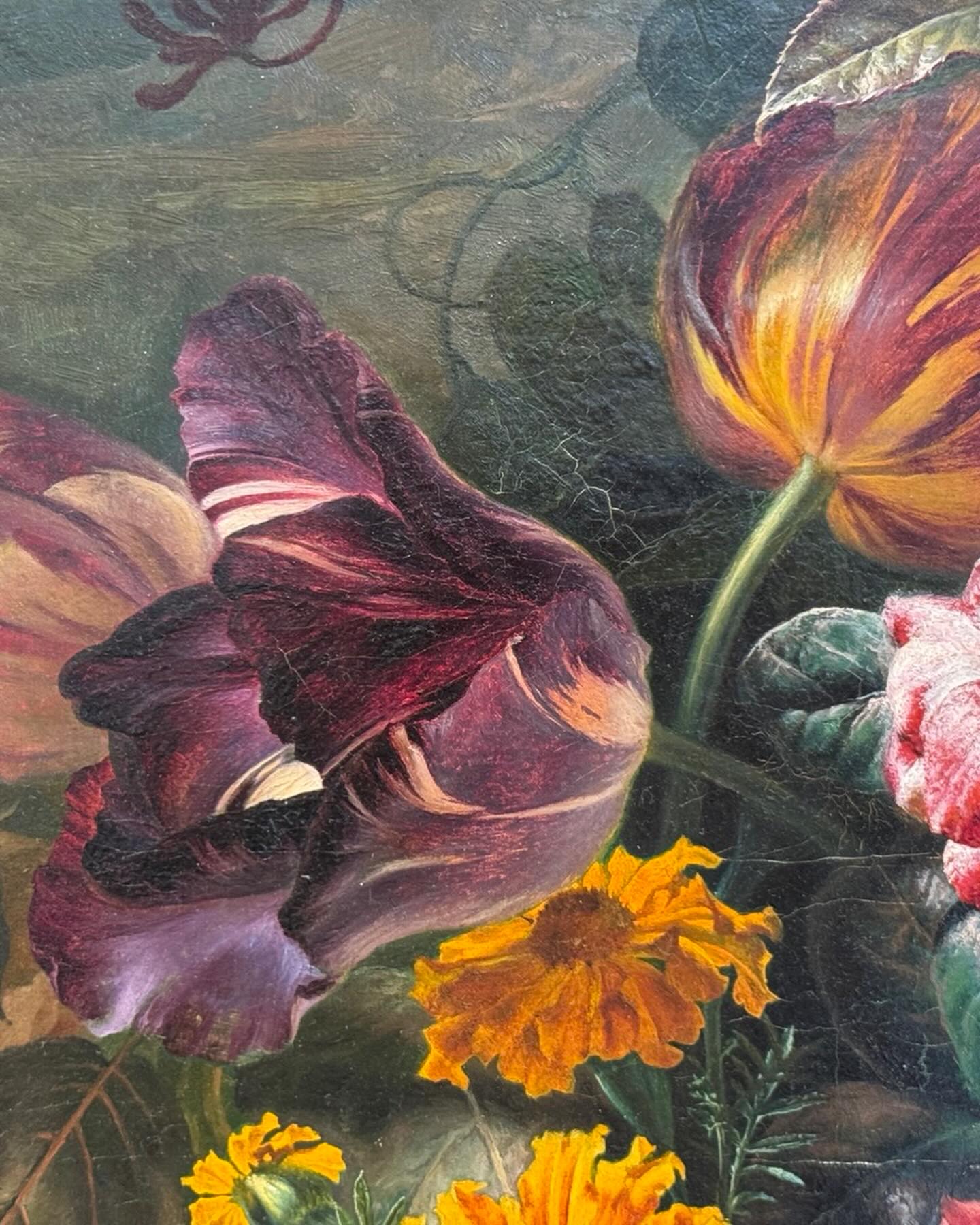 Jacques Joseph Baile - 1851. - Fleurs Jetées au bas d’un rocher. Lyon, Palais St. Pierre