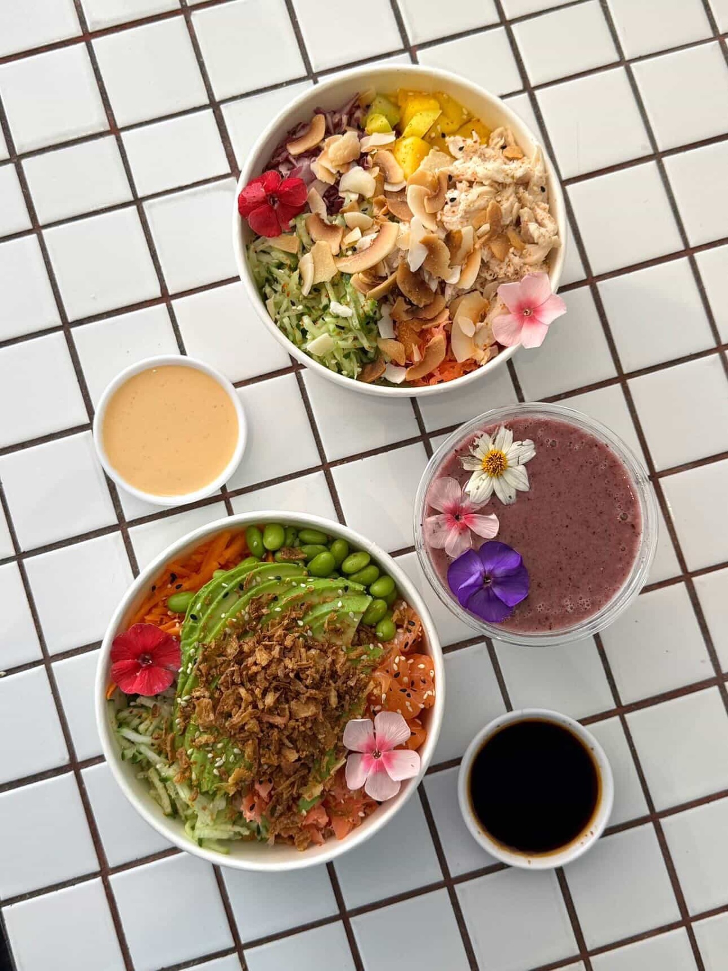 Why choose when you can have both? 🦩
Choose any poke bowl & get a smoothie for half the price
All Sunday long ✨
Available on Loyalty & its free to sign up!