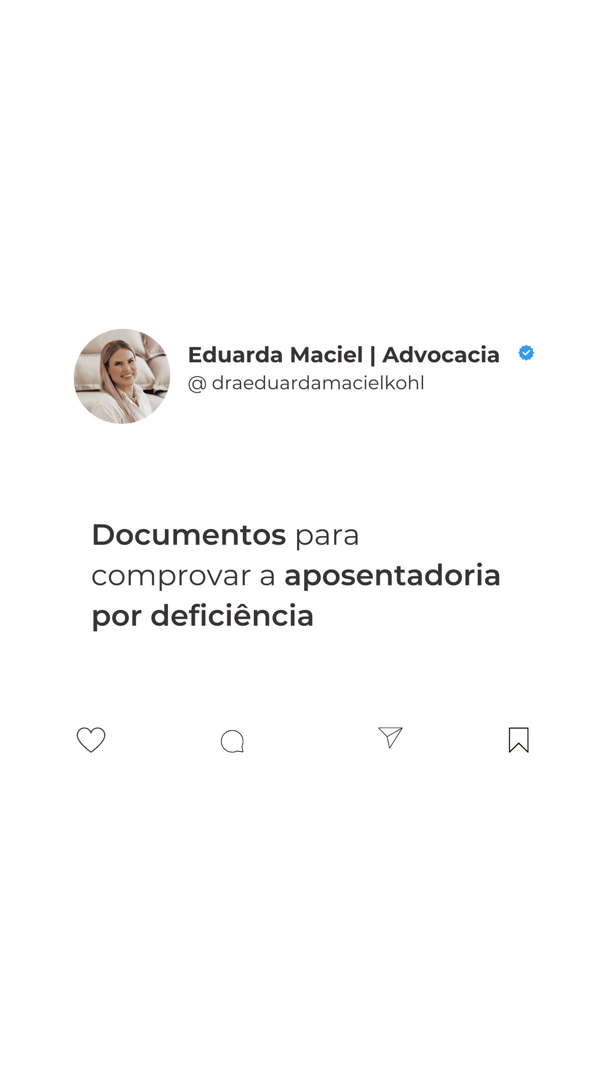 A comprovação é etapa essencial na aposentadoria da Pessoa com Deficiência.
O INSS avalia:
✔ Quando a limitação começou
✔ O grau da deficiência
✔ O impacto na atividade profissional
Relatórios médicos, exames, prontuários e registros de tratamento podem ser fundamentais na análise.
Cada caso exige avaliação individual da documentação.
Eduarda Maciel
Advogada Especialista em Direito Previdenciário
OAB/PR 65.092
#Aposentadoria #AposentadoriaPCD #PessoaComDeficiencia #RevisaoDeAposentadoria #DireitoPrevidenciario #INSS #ProvaDocumental #BeneficioPrevidenciario #AdvocaciaPrevidenciaria #OrientacaoJuridica