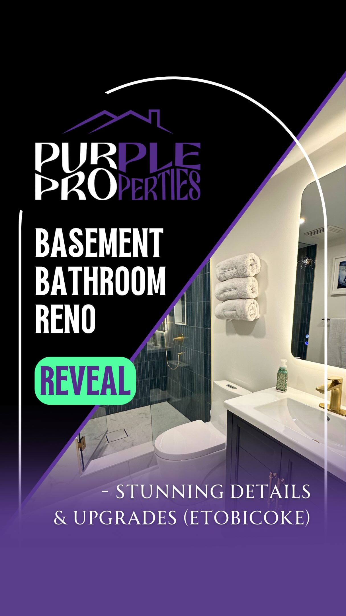 When family comes from overseas, this isn’t just a bathroom.
It’s where they stay.
It’s part of the home.
So every decision mattered:
• a larger walk-in shower with a built-in bench
• comfort-height toilet for ease of use
• a reworked layout to eliminate awkward walls and improve flow
• upgraded plumbing behind the scenes to make everything function properly
And then the details brought it to life:
• a bold blue vanity paired with brushed gold accents
• large-format Carrara tile with subtle blue tones
• mosaic finishes that tie everything together
• a custom niche and seamless drain detail for a clean, elevated look
This is what happens when function and design meet with intention.
Not just a basement bathroom —
a space that feels like it belongs in the home.
Save this for your next renovation.
And when you’re ready to build something like this, we’re here to guide it the right way. ✨🛁💟
.
.
.
#PurpleProperties #TransformingRealEstate #BathroomRenovation #BathroomRemodel #TorontoHomes