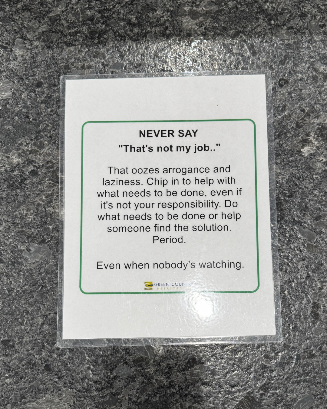 Hot take, but needs to be said. At Green Country Interiors, one of our core values is simple: there’s no such thing as “that’s not my job.”
That mindset doesn’t build teams—it breaks them. It creates silos, slows progress, and frankly… it "oozes arrogance."
We believe in stepping up, helping out, and doing whatever it takes to get the job done right. Because real teamwork means taking ownership beyond your title—and having each other’s backs every step of the way.
#sheetrock #sheetrockcontractor #drywall #drywallcontractor #commercialconstruction #generalcontractor #drywallfinisher