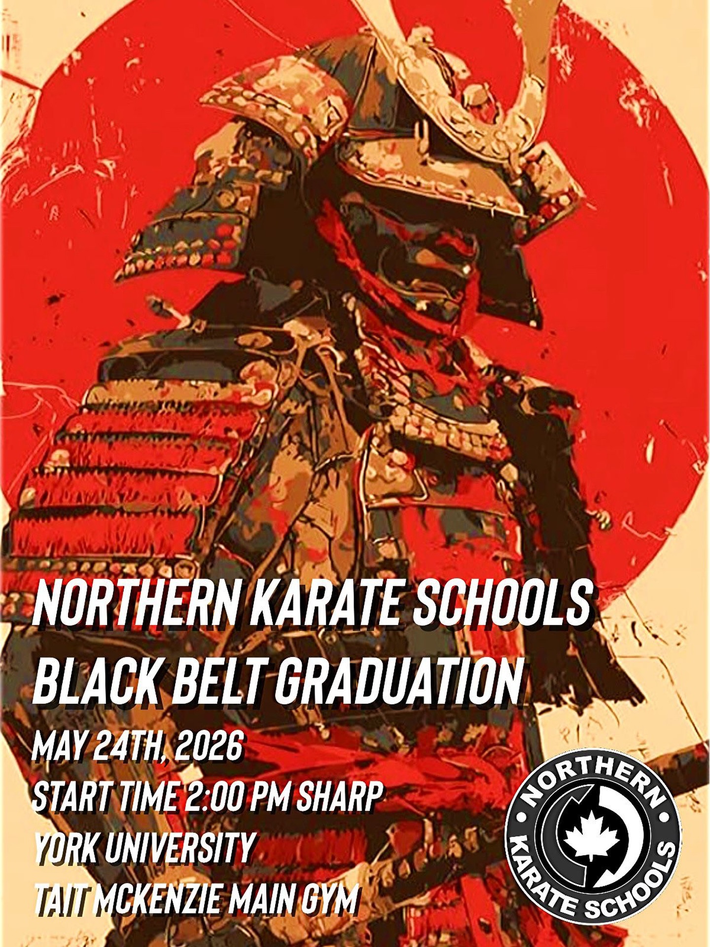 Looking forward to the Black Belt Graduation on May 24th at York University! 👊