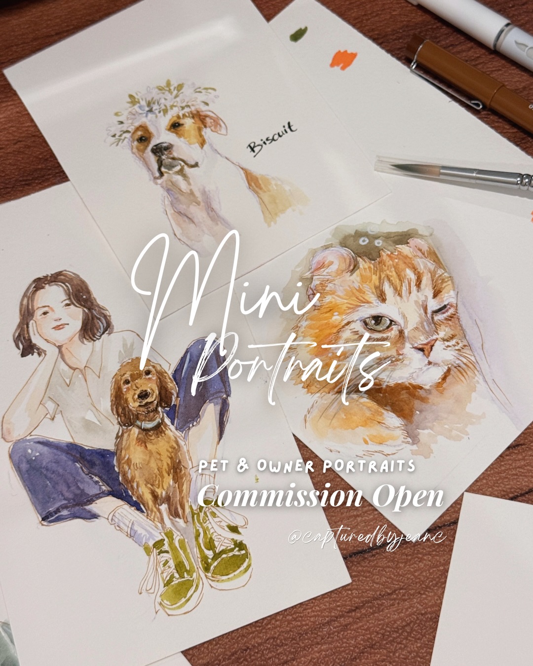 Mini portraits, you and your pet painted together 🐾
Just send me your favourite photo of the two of you and i’ll paint you both in my style ✨
You choose the size, anything up to A4 🤍
Yours to keep, yours to frame, yours forever ✨
#petportraitmalaysia
#petportraitartist
#capturedbyjeanc
#artbyjeanc
#illustratormalaysia