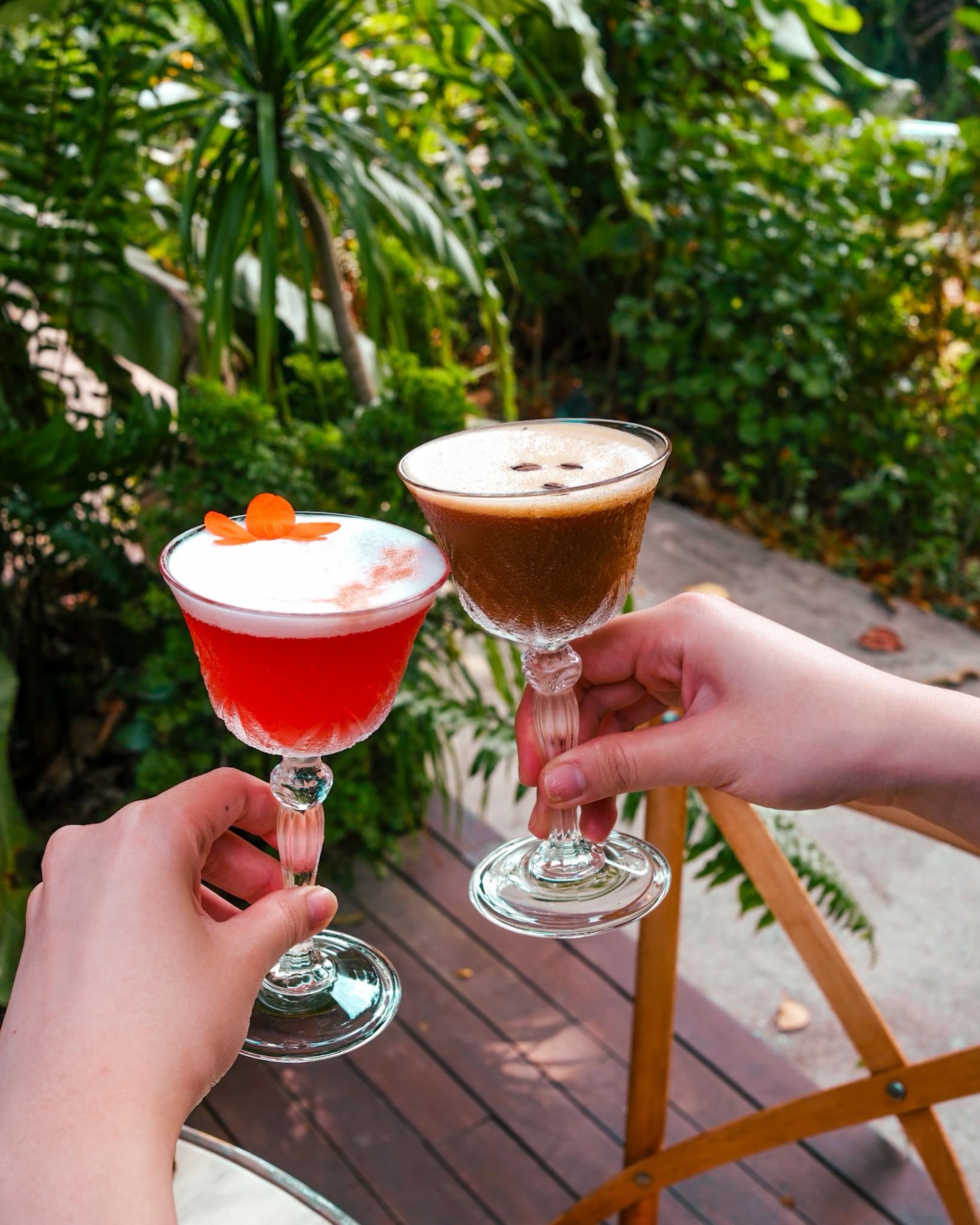 Who said Mondays have to be boring? Not at TCS 🍹No blues here. Swing by, our new Pink Guava Cosmo is calling!