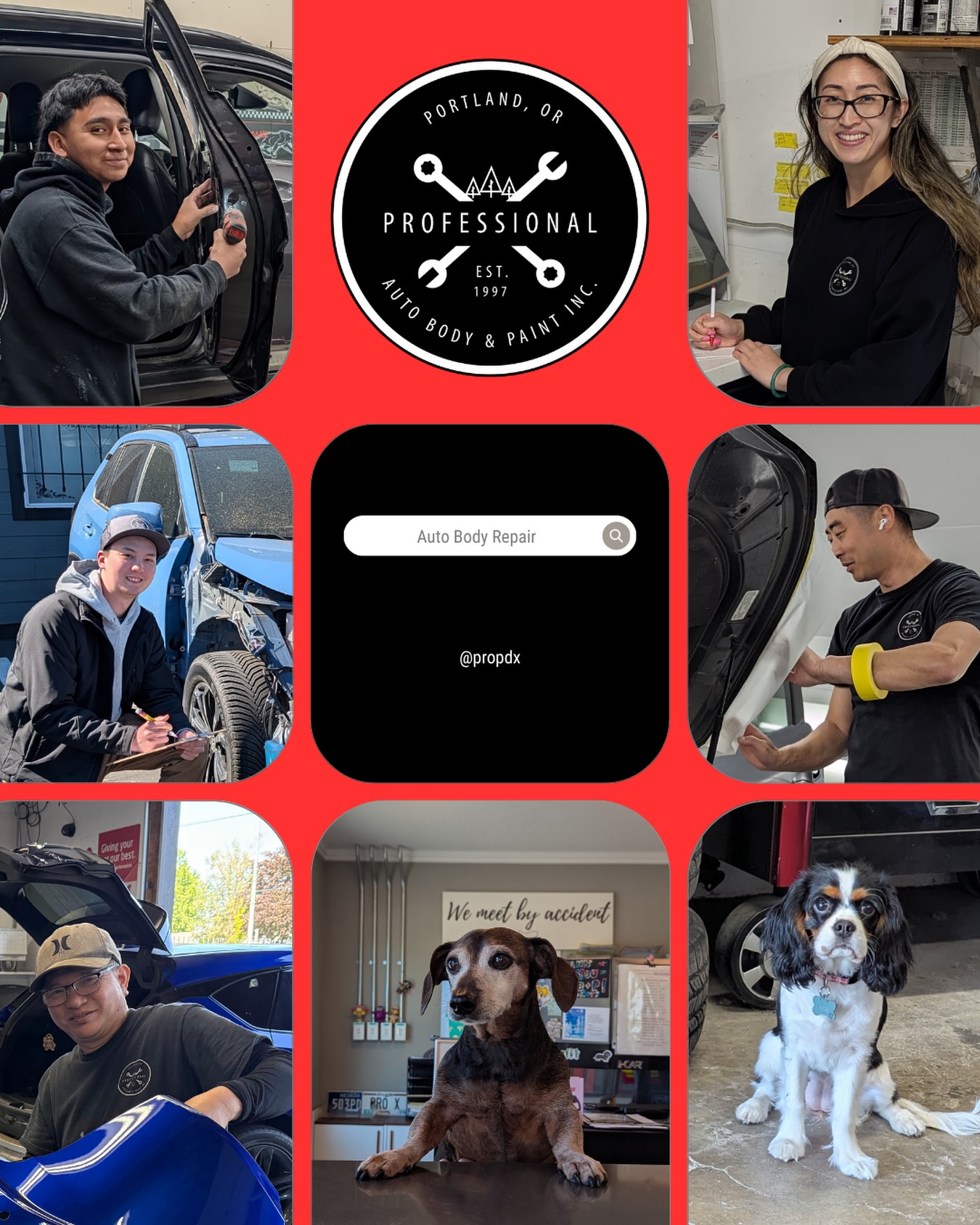 Meet the team behind your repair—start to finish 🛠️🐾
From your first welcome to the final polish, this is the crew working for you every step of the way. From friendly faces at the front, to skilled technicians in the shop, to our four-legged “quality control” team keeping spirits high—we’re small, but mighty.
We handle your auto insurance claim from beginning to end. We work with all carriers, advocate on your behalf, and make sure everything is clear, seamless, and done right—always in line with your policy and pre-loss condition.
With nearly three decades of experience (since 1997), you can trust that your vehicle—and your claim—are in knowledgeable, professional hands.
We’re here to guide you, support you, and get you back on the road with confidence.
📍 Portland, OR
🌲 Support local
🚘 Choose independent shop
📞 503-281-1103
#autobodyrepair
#caraccidents
#carrepairshop
#oem
#autoinsurance