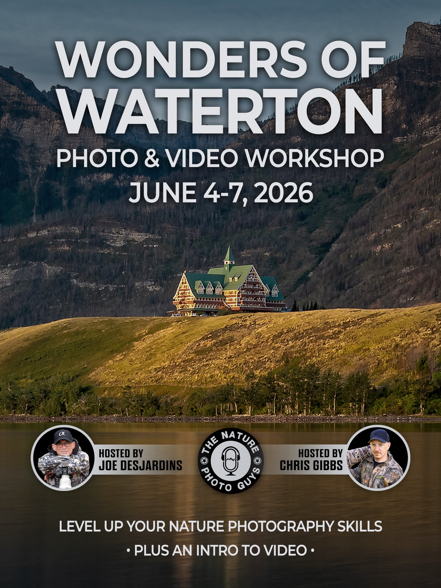 🌲 Wonders of Waterton is Back! 🌲
Level up your nature photography skills • Plus an intro to video
Are you ready to join Joe Desjardins and Chris Gibbs from June 4-7, 2026, for a hands on creative experience in stunning Waterton Lakes National Park?
This is your chance to elevate your photography craft and get a practical, welcoming introduction to video creation while spending four days exploring the incredible wildlife and sweeping landscapes of Waterton. We are keeping things simple, approachable, and entirely focused on helping you get the most out of your camera.
Workshop Highlights:
• In field instruction dedicated to levelling up your nature photography skills
• A simple introduction to video basics and visual storytelling
• Incredible wildlife opportunities from bears and foxes to eagles and elk
Space is Limited! ⏳
With limited spots available and June quickly approaching, the workshop is filling up fast. Grab your place now before it is too late!
Need more information?
👉 Visit our website: https://www.thenaturephotoguys.ca/workshops
Have questions or would like to register?
👉 Send us an email at info@thenaturephotoguys.ca
We cannot wait to see you in Waterton! 📷🎥
#TheNaturePhotoGuys #WatertonLakes #NaturePhotographyWorkshop #CanadianRockies #WildlifePhotography