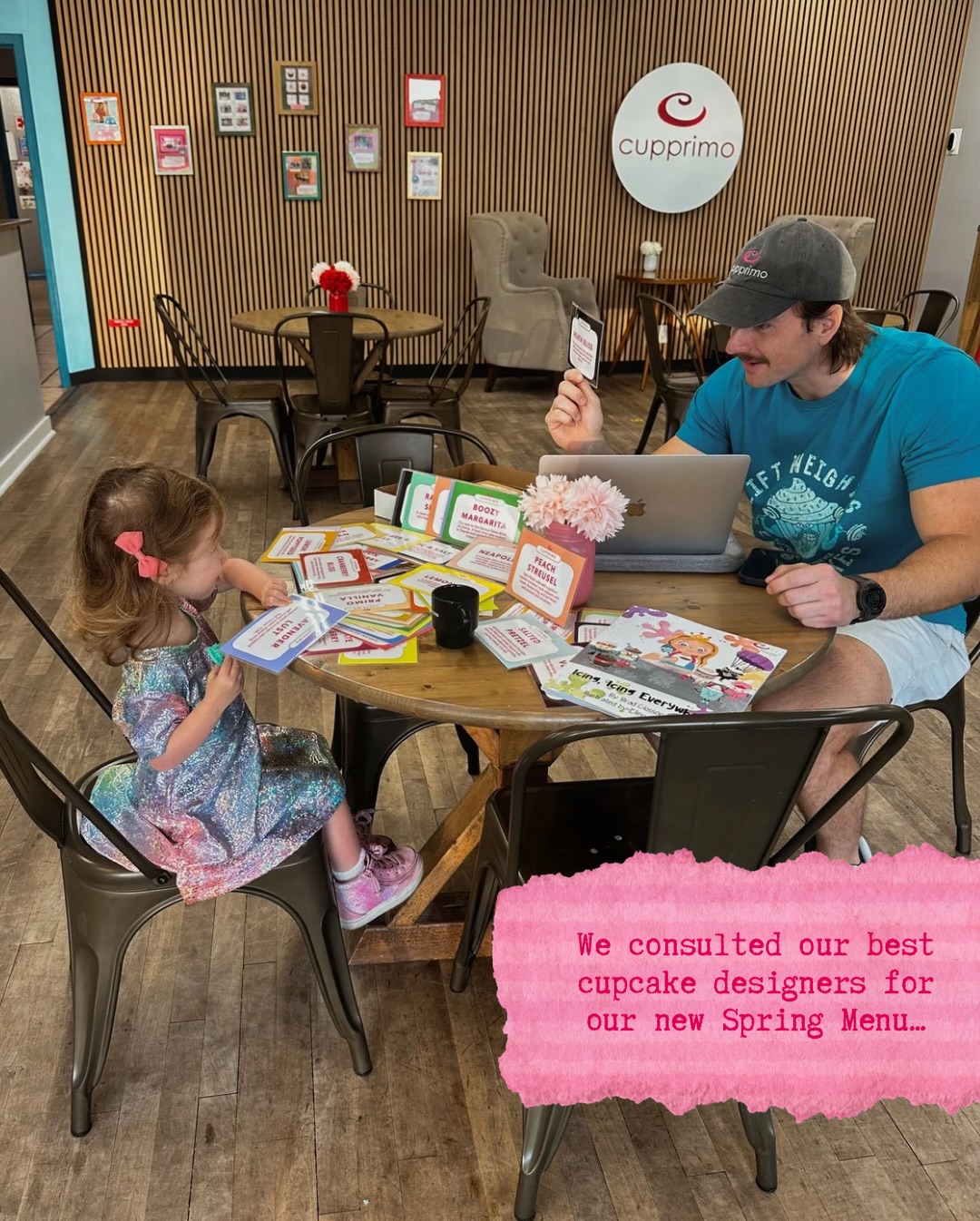 We had a very serious meeting about our Spring cupcake menu.
Naturally, we started with our lead designer…
yeah… not her
So we called in the professionals 🧁
After extensive (and very important) taste testing, our Official Cupcake Committee approved every flavor.
Spring menu is officially live 🌸
#cupcakes #austintexas #coffeeshop #bakery