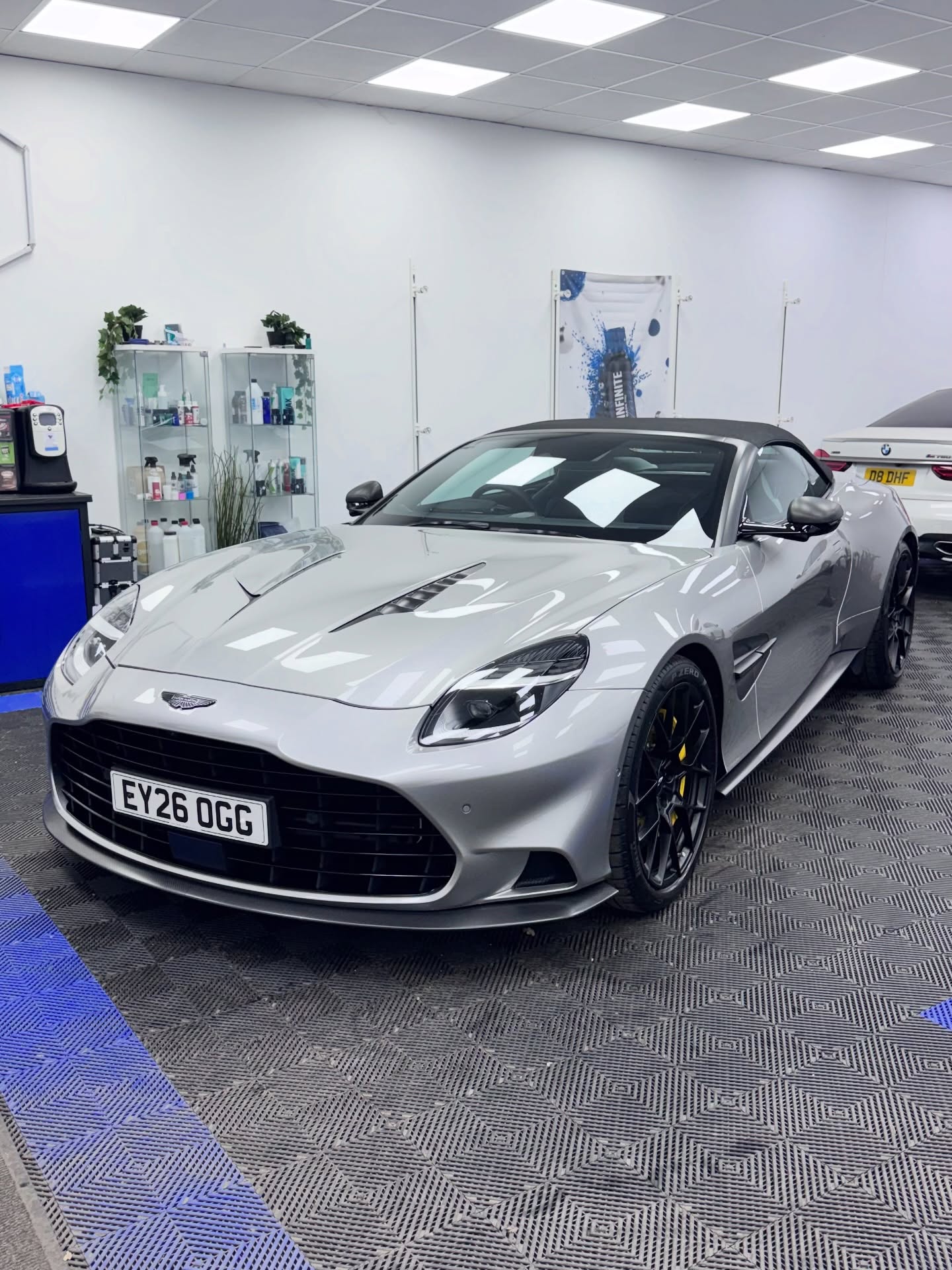 Infinite Gyeon coating for this Aston Martin big thanks to @dynamicdetailsuk for doing PPF on the full front end