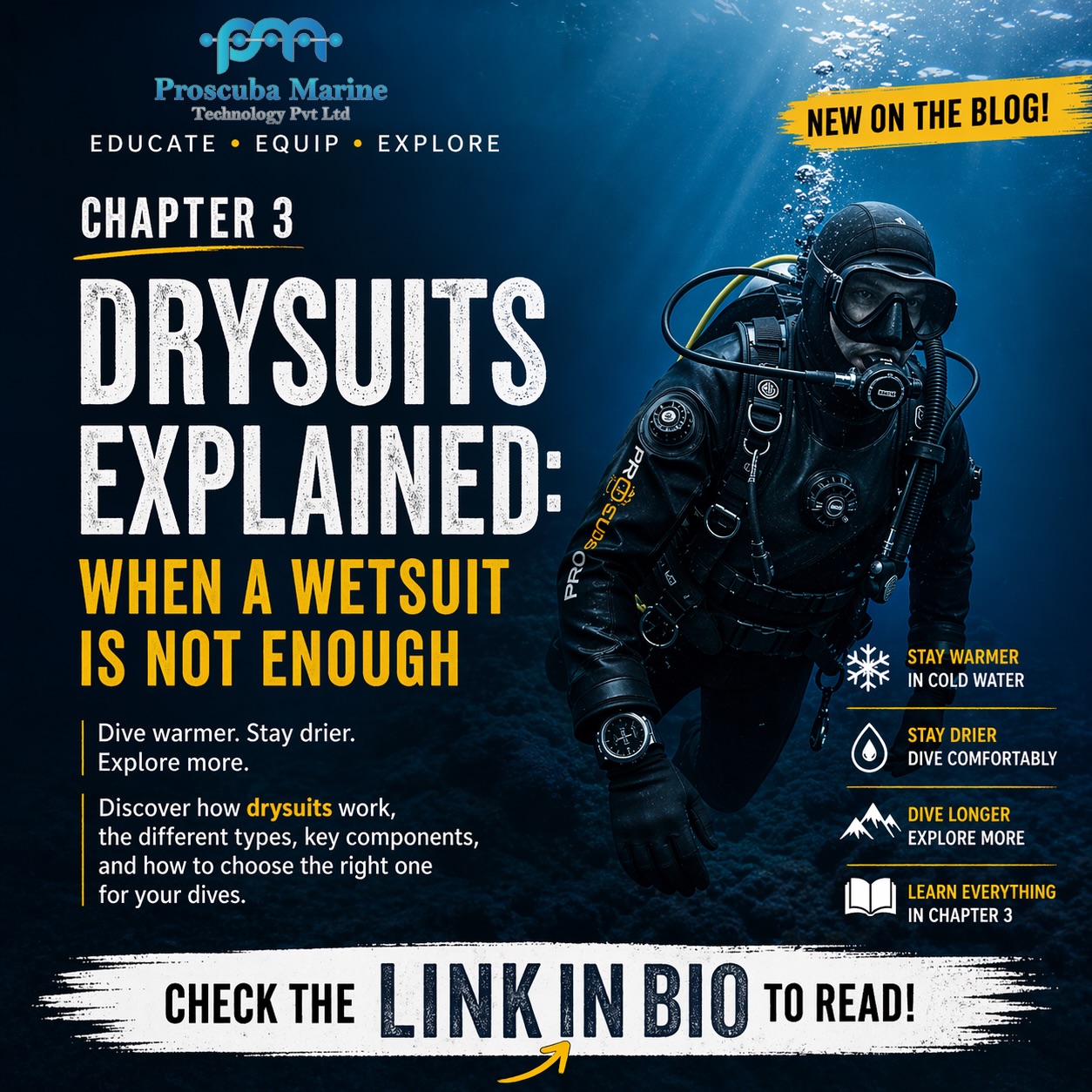 Not all dives are created equal and neither is your exposure protection.
In Chapter 3 of our blog series, we break down when a wetsuit stops being enough and how a drysuit changes the game. From staying warmer in cold water to extending your dive time, this guide covers everything you need to know before making the switch.
Read the full article and dive smarter.
🔗 Link in bio
#DrysuitDiving #ScubaEducation #DiveGear #ColdWaterDiving #ProScuba