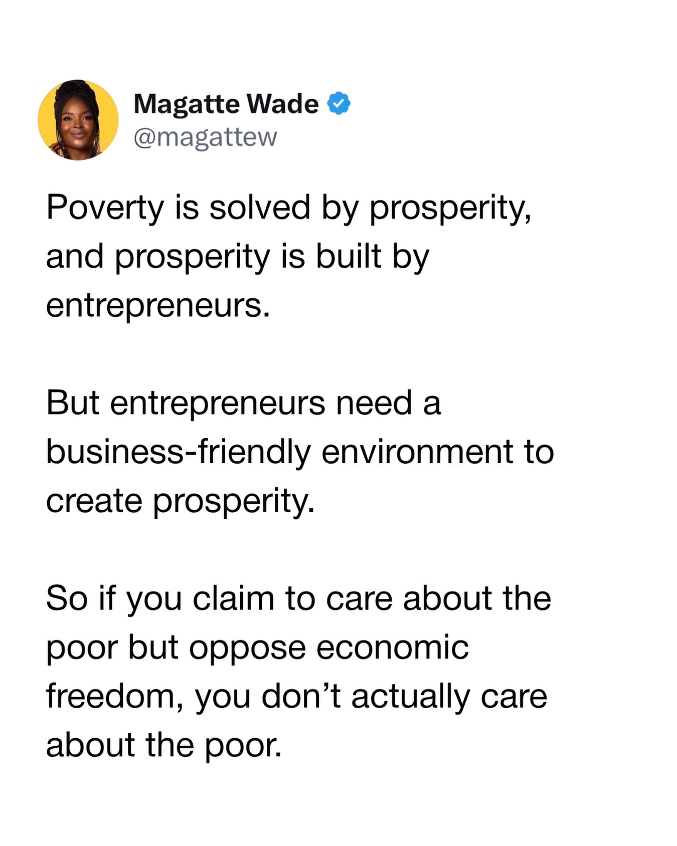 The formula is simple:
Prosperity → Entrepreneurs → Business-friendly environment.
Africa has the worst business environments in the world.
Now you know why we’re poor.