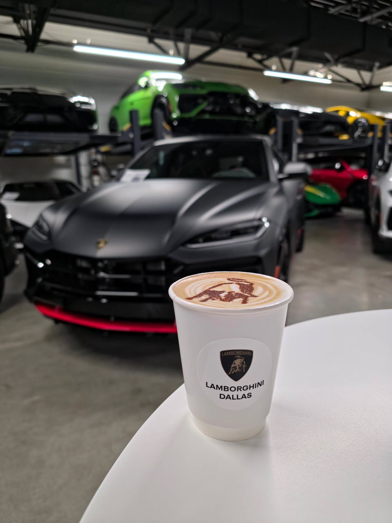 Lamborghini and Lattes: The ultimate morning wake-up call. Thanks for having us, Lamborghini Dallas!
#tatcoffee #LamborghiniDallas #CarsAndCoffee #DallasCoffee #MobileEspresso
