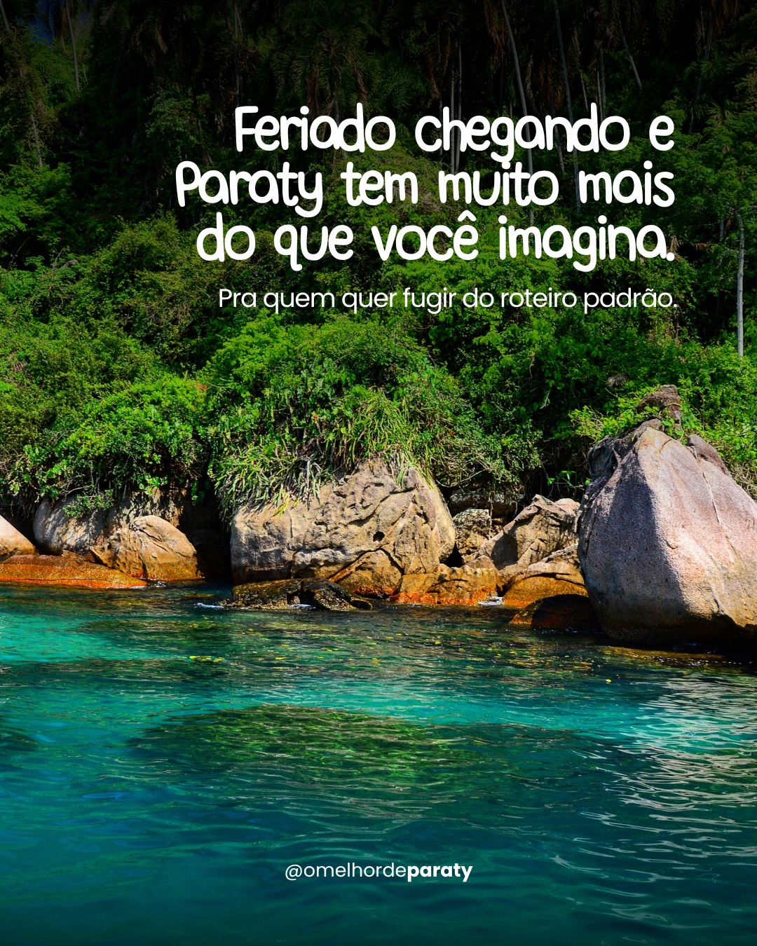 Feriado em Paraty? A gente separou 4 experiências pra quem não se contenta com o roteiro padrão.
Salva pra não perder e comenta qual você mais quer conhecer. 👇