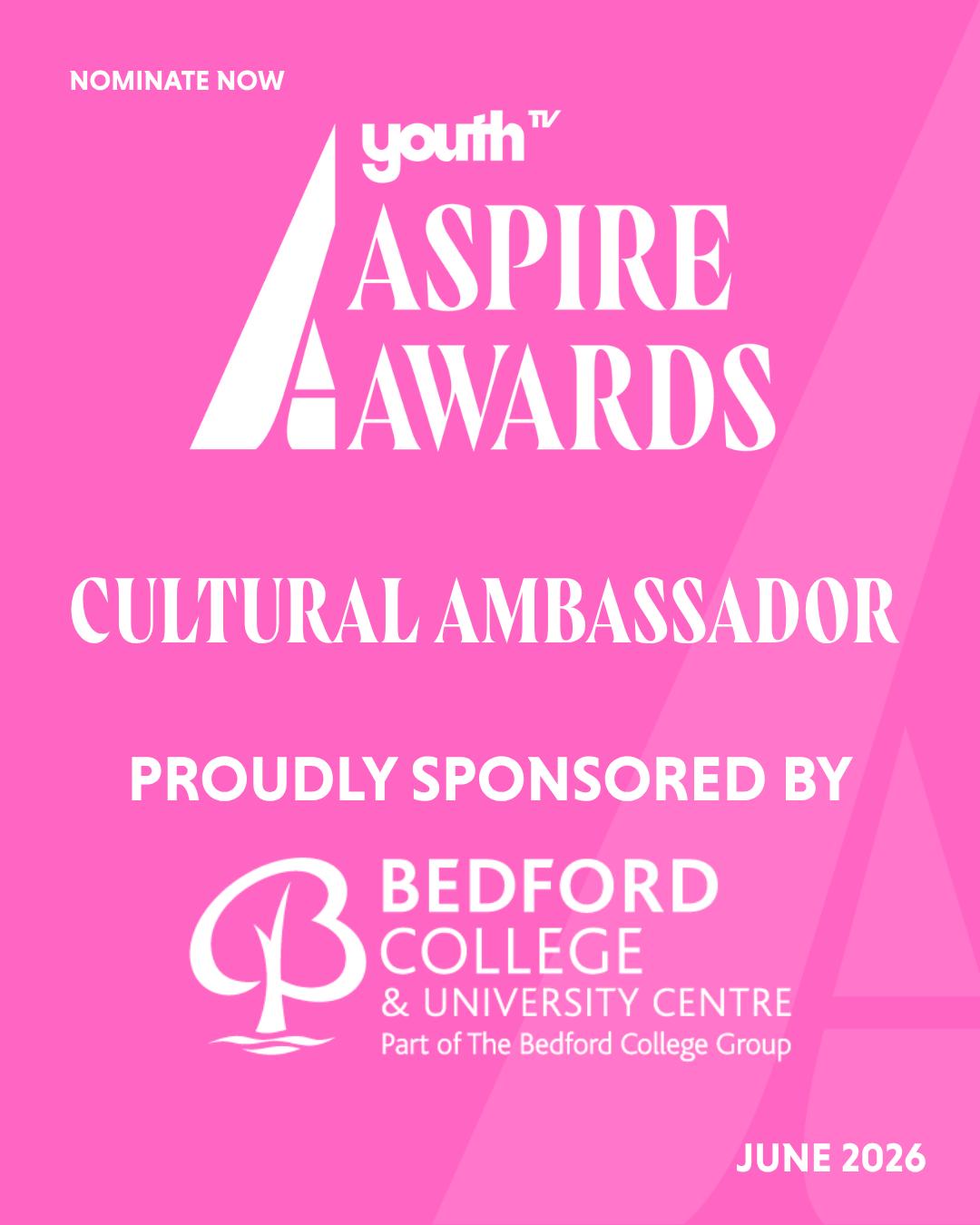 ⭐ CELEBRATING CULTURE. CELEBRATING YOUTH. ⭐
Do you know someone using creativity, leadership, or community action to connect people and celebrate culture?
The Cultural Ambassador Award, sponsored by Bedford College, recognises young people making a real impact through cultural expression and understanding ⭐
⭐ Nominate them today
⭐ Let their story shine
The Culture Ambassador Award is proudly sponsored by @bedfordcollege.
#CulturalAmbassador #YouthCulture #CelebrateDifferences #ShineBright #Bedford