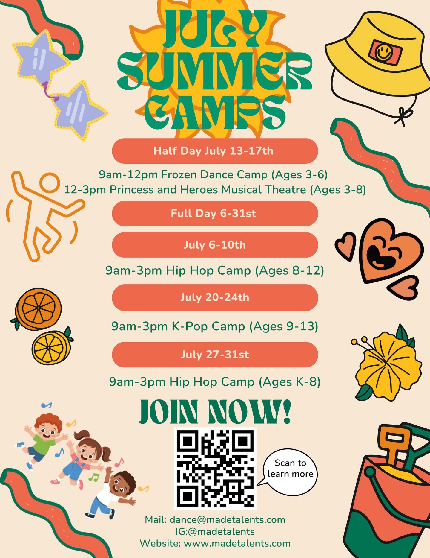 ✨SUMMER CAMP REGISTRATION IS NOW OPEN!✨
Have no summer plans? Make some with Made Talents!
We hope to see you this summer!