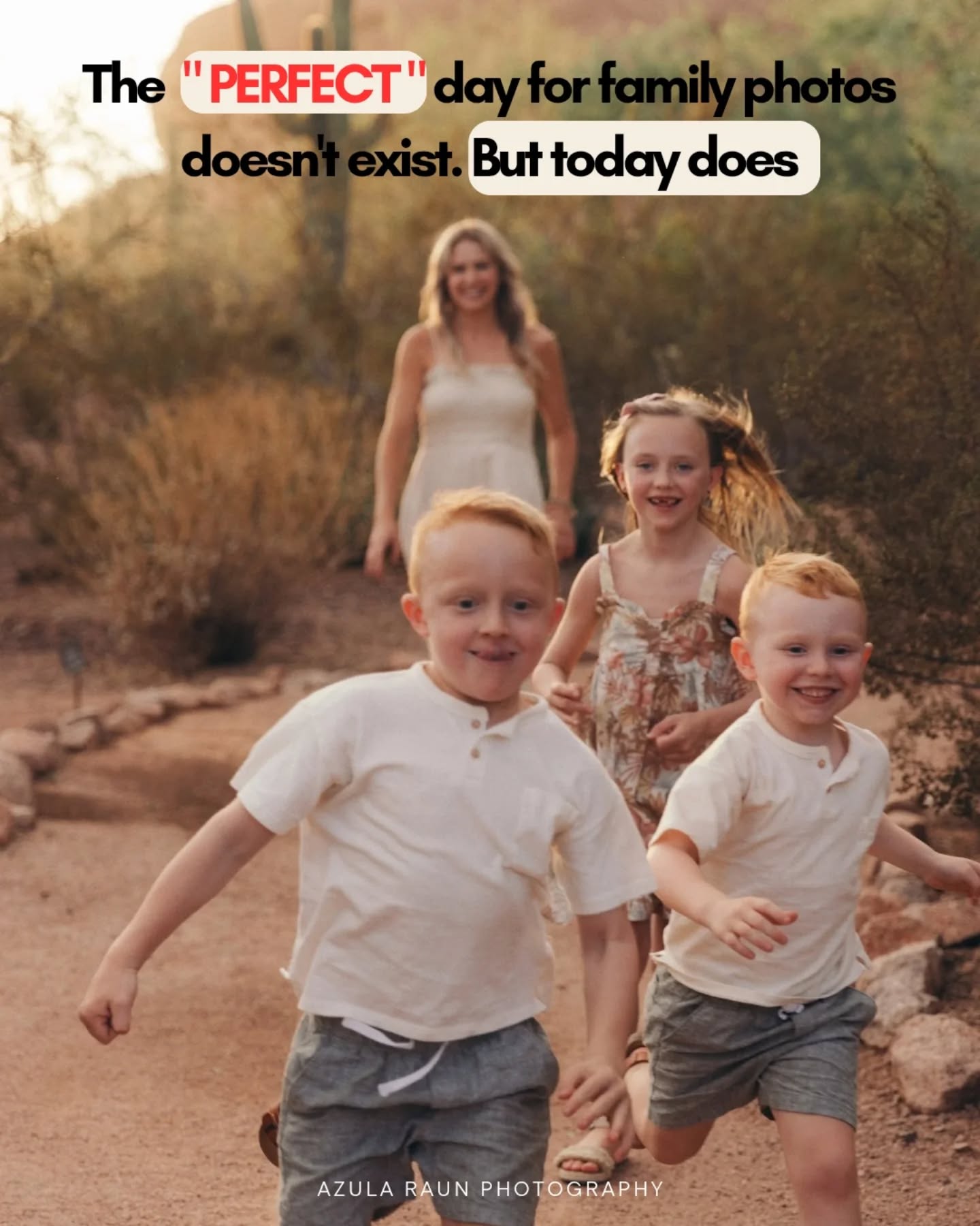 I've been there. The "perfect" day for family photos doesn't exist. But today does.
If your last session felt like a chore—matching outfits, forced smiles, stressing to get out the door—I get it. Raising two active boys, I know exactly how fast things get chaotic.
Your life isn't a performance. No stiff poses. No stress.
My approach is adventure. We pick a spot (your backyard counts). The kids run. You laugh. I'll handle the storytelling 😊
Ready to trade perfection pressure for just being together?
👇 Link in bio to book your session. Let's capture the magic of the "messy" right now.