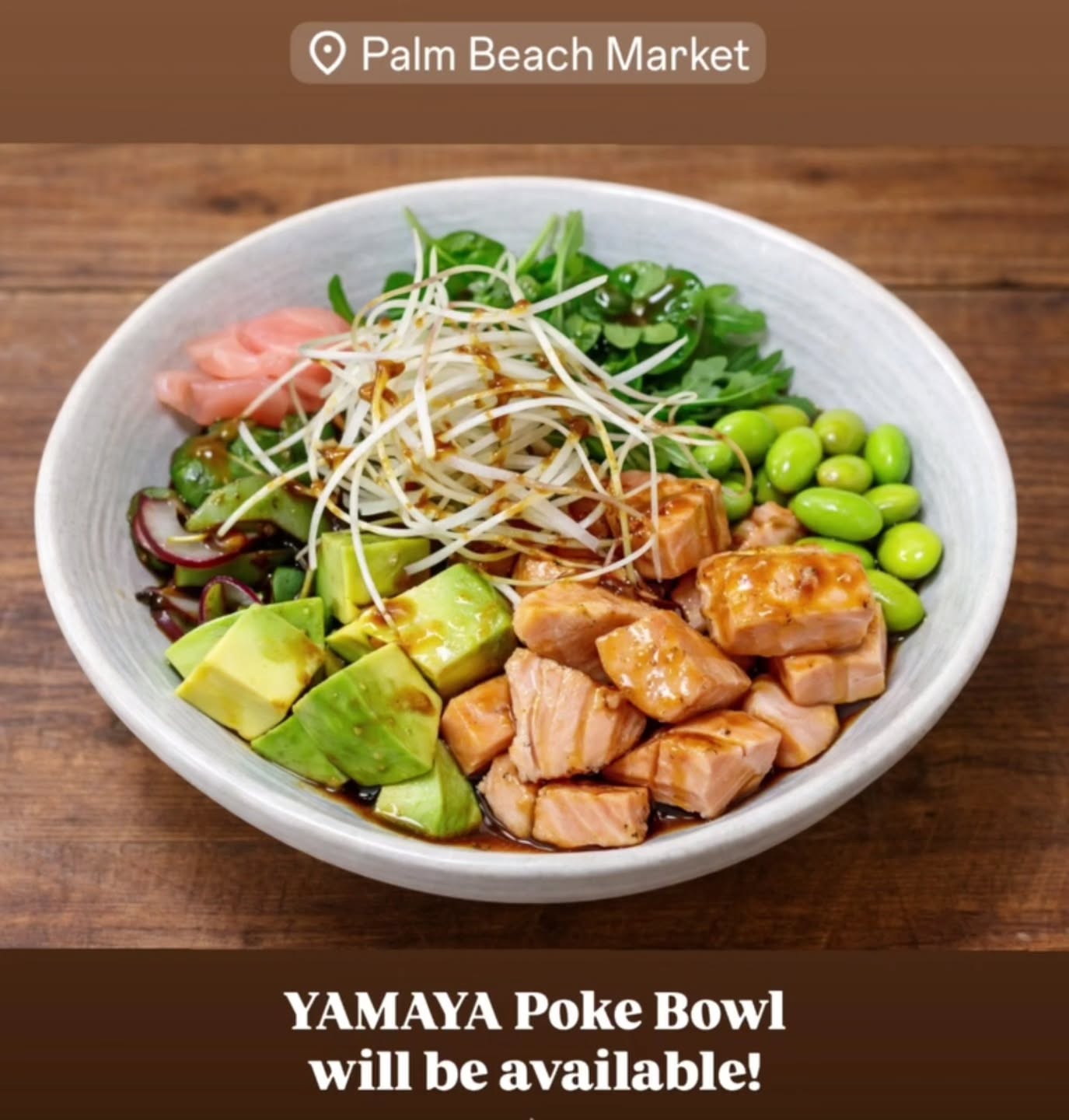 Yum!
Get your Poke Bowl this Sunday 26th April at @palmbeachemarketau
9am-3pm
Thus and more delicious options available from @yamaya_japanese_kitchen