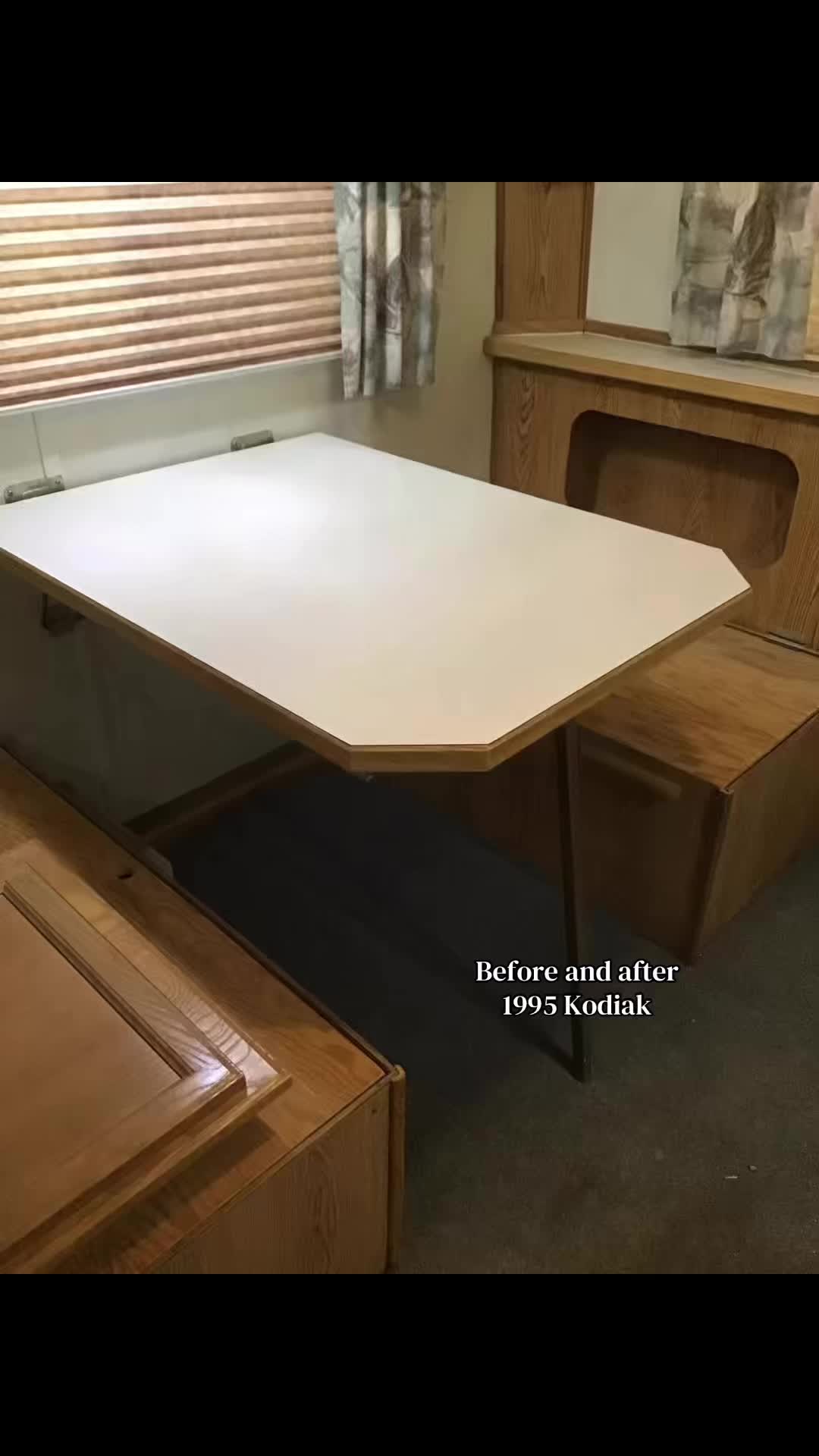 We love a good #beforeandafter. Our latest project: 1995 Kodiak
#revolutiontrailers #rvreimagined #rvrenovation #camperrenovation