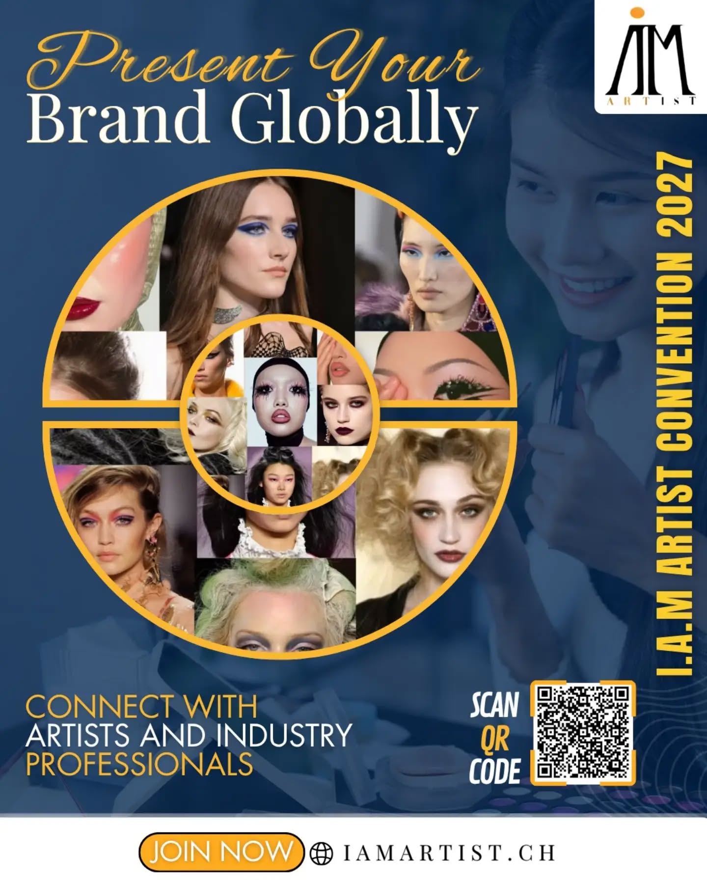 Present your brand globally at I.A.M Artist Convention 2027.
Connect with artists and industry professionals.
Scan the QR code to join.
#IAMArtist #ArtistConvention2027 #GlobalExposure #CreativeNetwork #fyp