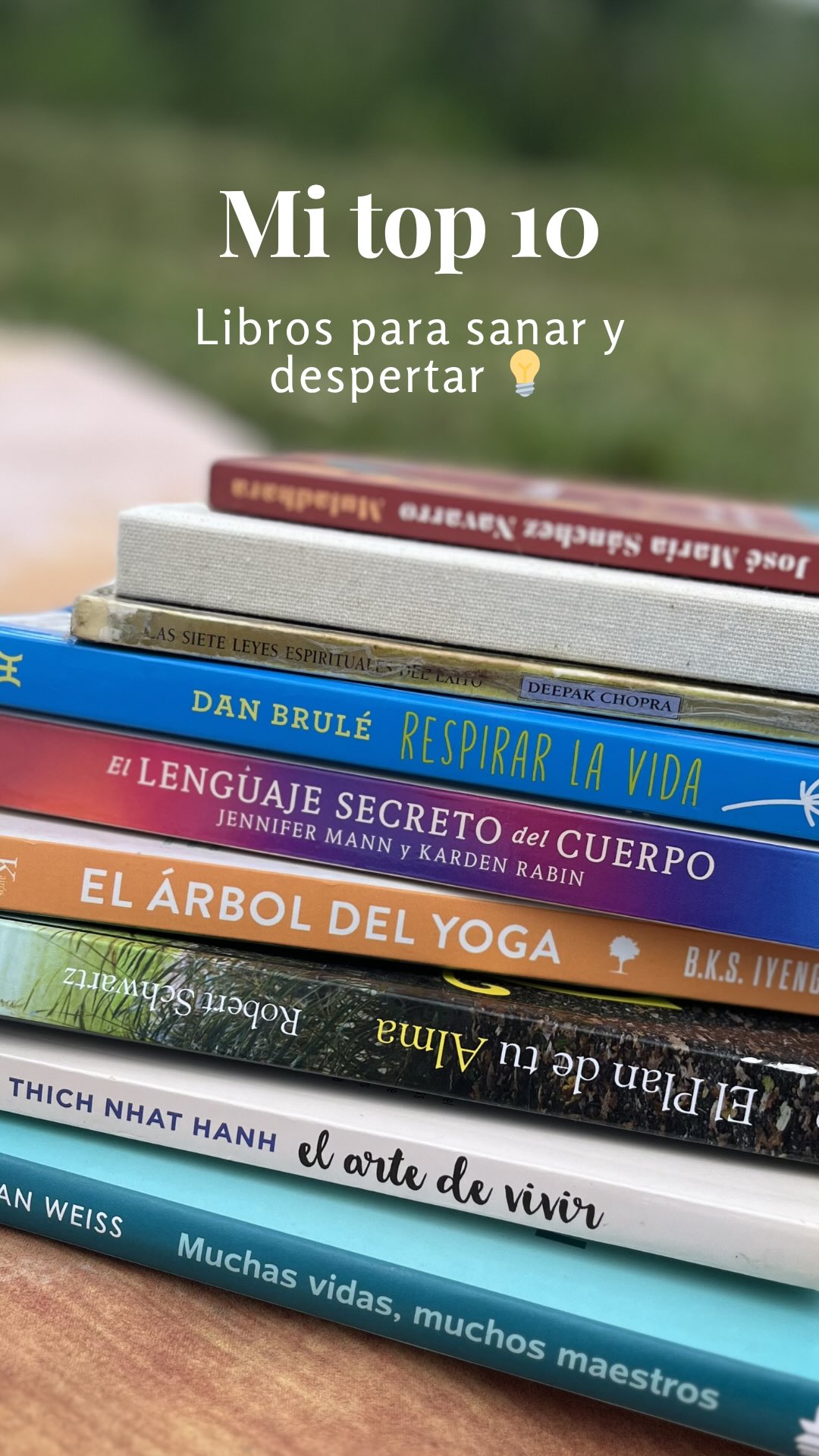 Mi top 10 de libros..el último me cambió la vida!
Para sanar y despertar 🫶
Ideas para #santjordi 🌹 o regálatelo en cualquier momento
Gracias @diccha_ que me entregó ese libro tan especial y me hizo un regalo para toda la vida!! 💕 se lo he dejado a mi mami
Muladhara de @jmsancheznavarro os lo recomiendo mil, sencillo de entender y a la vez con unos mensajes…🙌🏻🙌🏻🙌🏻 top top top
#Libros #top10 #saludholística #librosenespañol