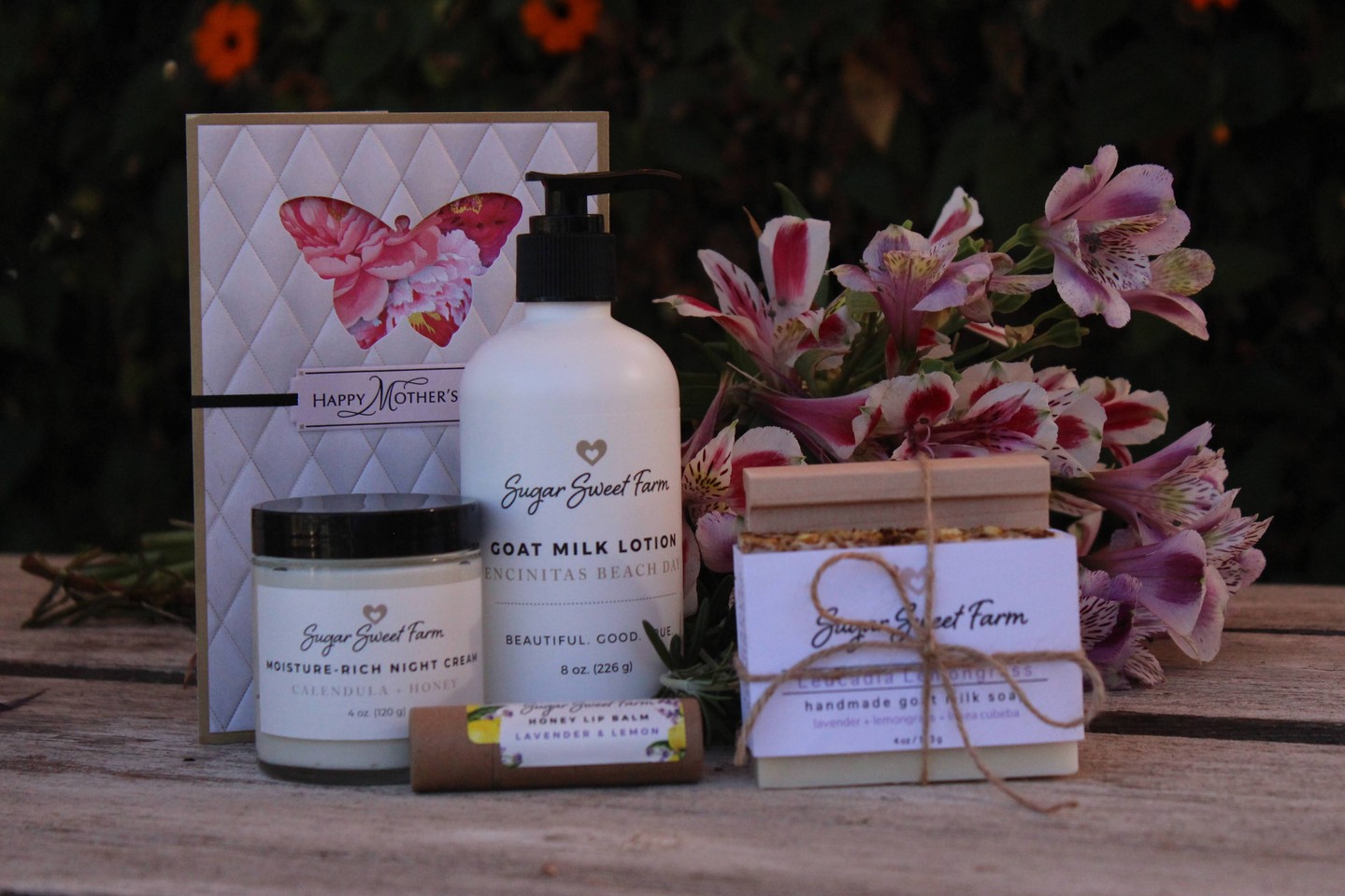 For the moms who deserve something truly lovely
This Mother’s Day, gift her a bundle that feels as beautiful and genuine as she is — thoughtfully made, right here on our family farm.
Our Goat Milk Lotion Bundle includes:
• Handmade goat milk soap
• Rich goat milk lotion
• Calendula honey night cream
• Honey lip balm
• A handcrafted wooden soap dish
Each piece is made in small batches with simple, nourishing ingredients — no heavy perfumes, no dyes — just clean, farm-made goodness wrapped with care.
A $58 value, offered at $48 for Mother’s Day
We’ll even include a handwritten card and ship it directly to her, so your gift feels deeply personal (even from miles away).
A little piece of the farm… for someone you love 🤍
Link in bio
#MothersDay #FarmMade #GoatMilkSkincare #SmallBatch #SupportLocal #SugarSweetFarm #ThoughtfulGifting #CleanBeauty #FromTheFarm #ShopSmall