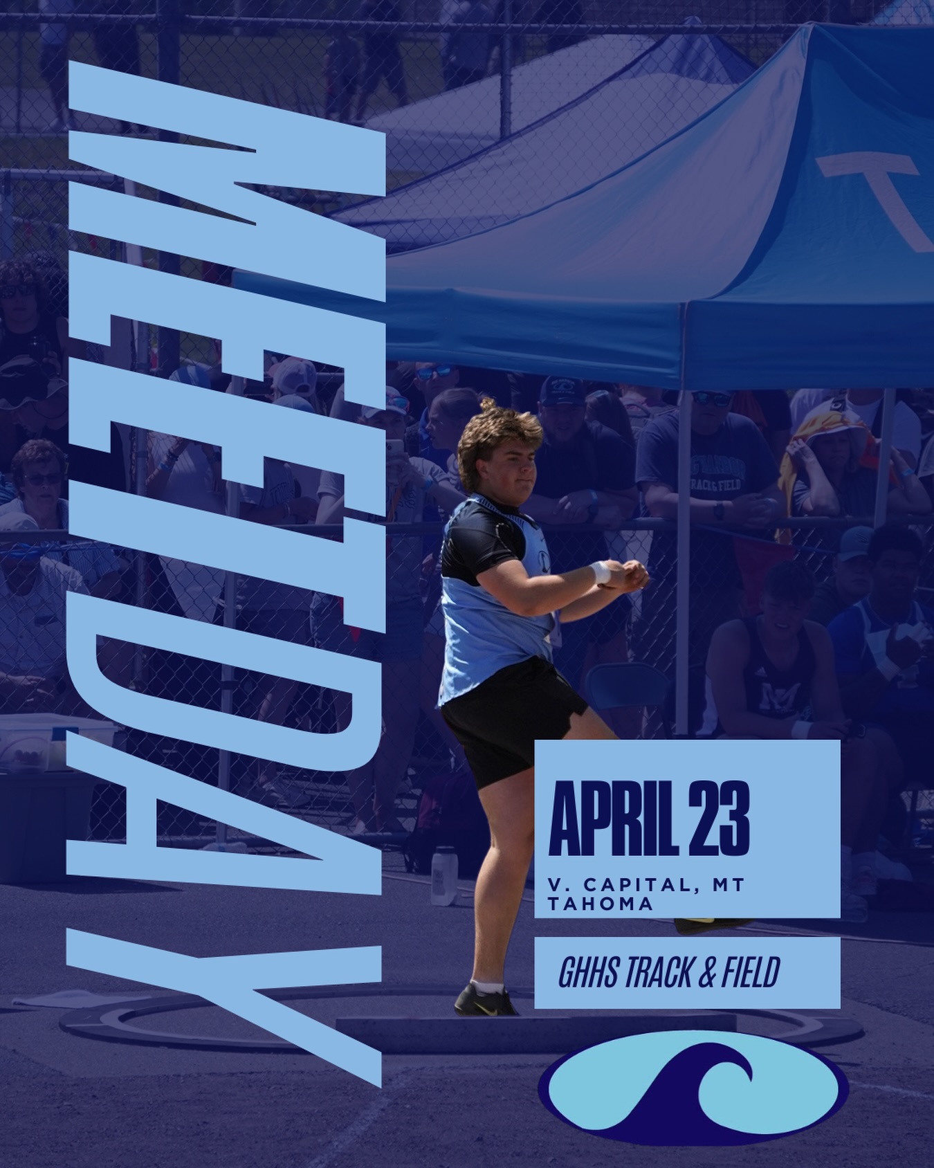 Tides Track and Field hosts Mt. Tahoma and Capital today at 3:30 pm.
Come down and support your Field and Track athletes!