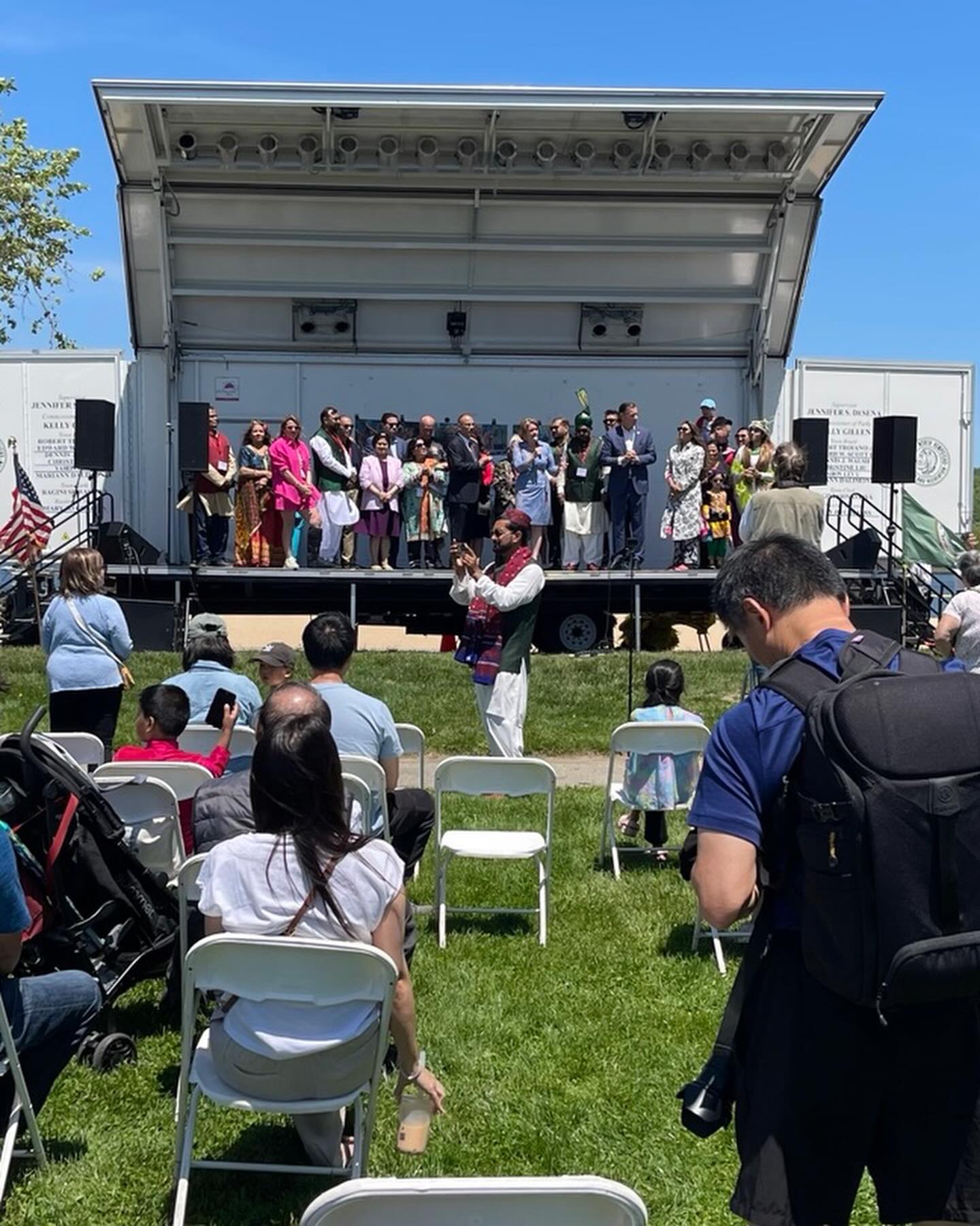 Asian American festival on a gorgeous day and a chat with Congressman Tom Suozzi