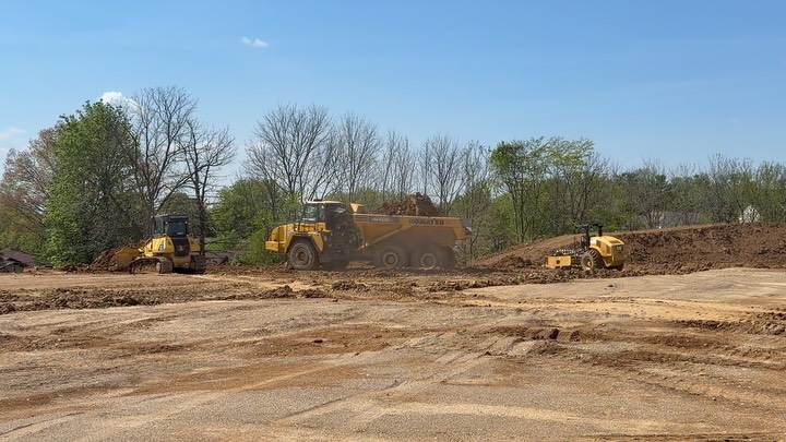 Moving the dirt at Easton Farms just outside of Dayton, OH. More to come. Probably more dirt.