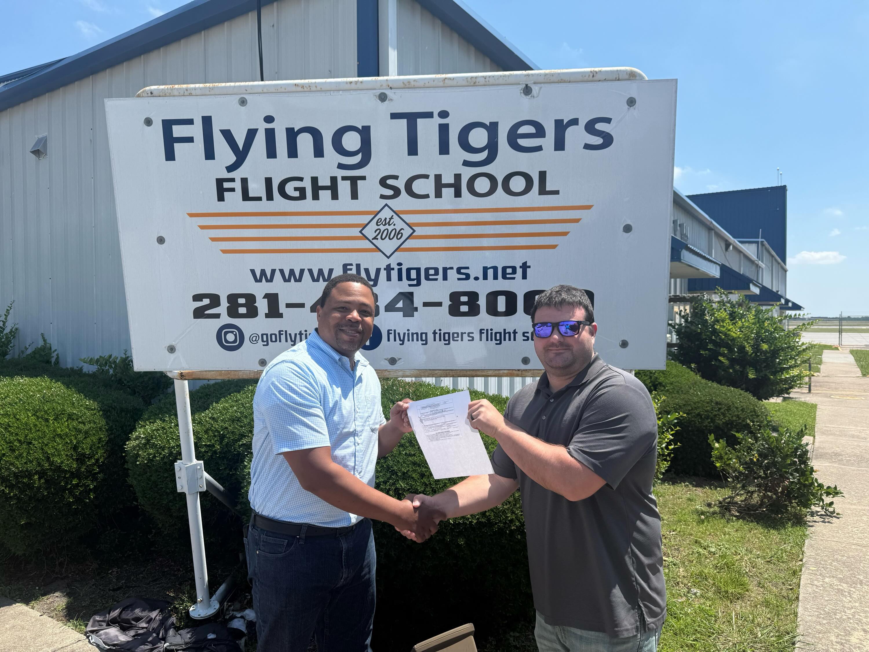 Congratulations to Howard Fennell upon completing your commercial pilot checkride. Way to go sir!!